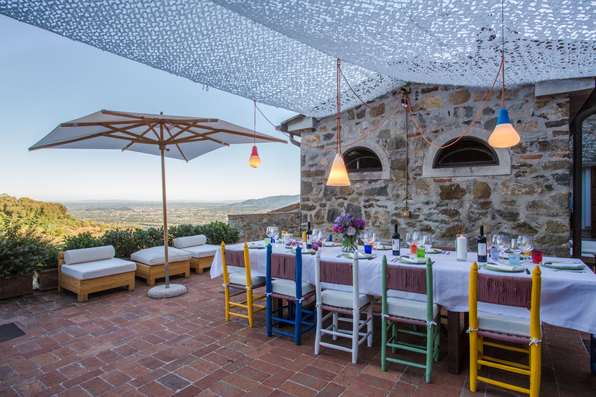 La Macina Farmhouse-Terrace balcony