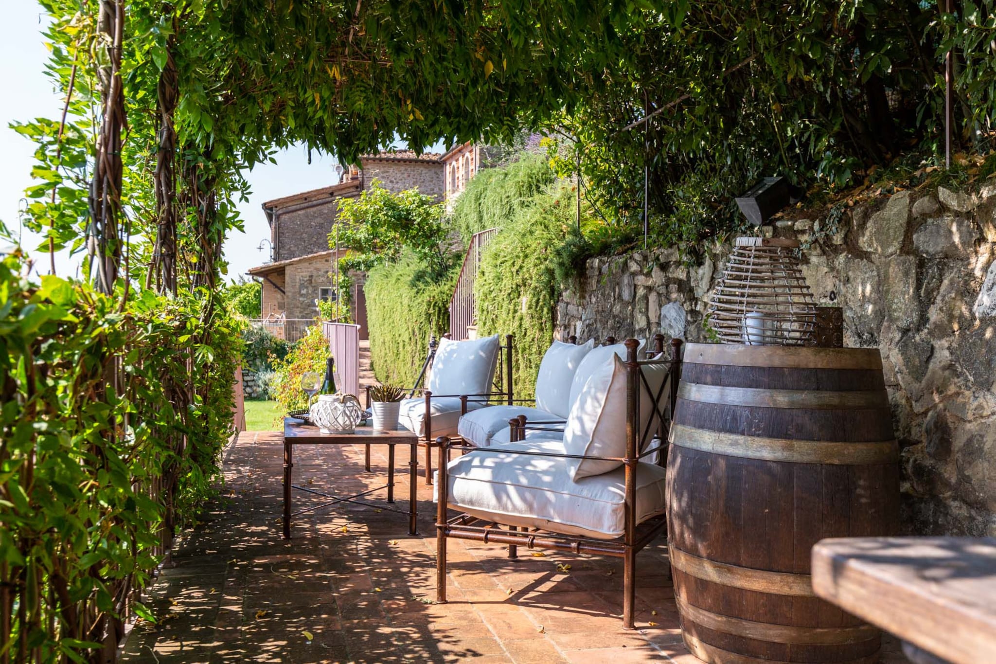 La Macina Farmhouse-Terrace balcony
