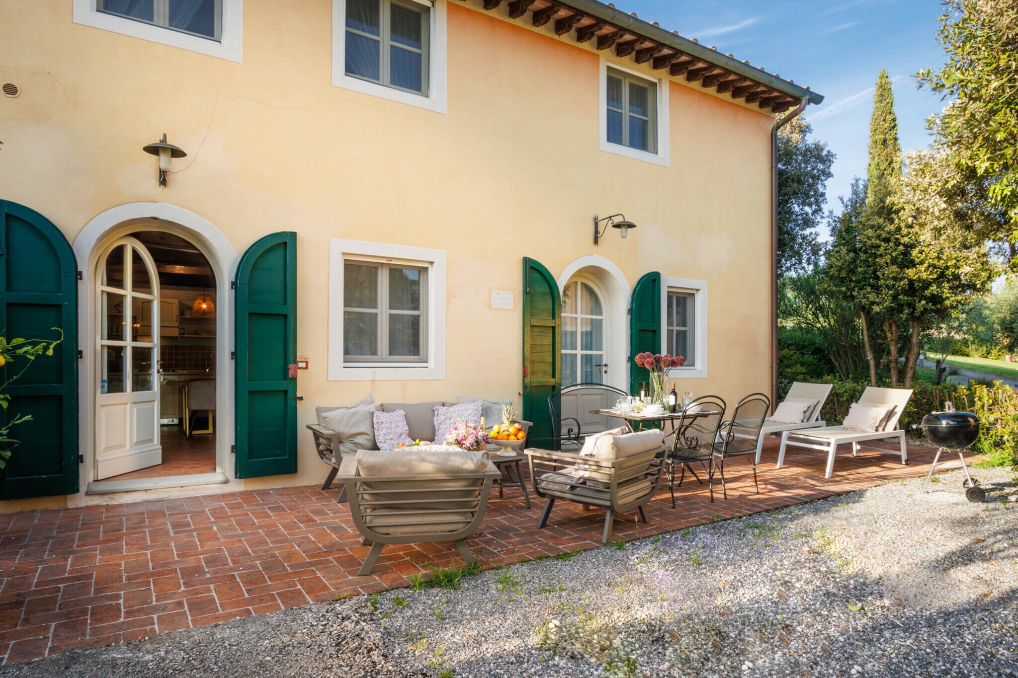 Jacopo Farmhouse Apartment in Wine Resort in Lucca - Terrasbalkon