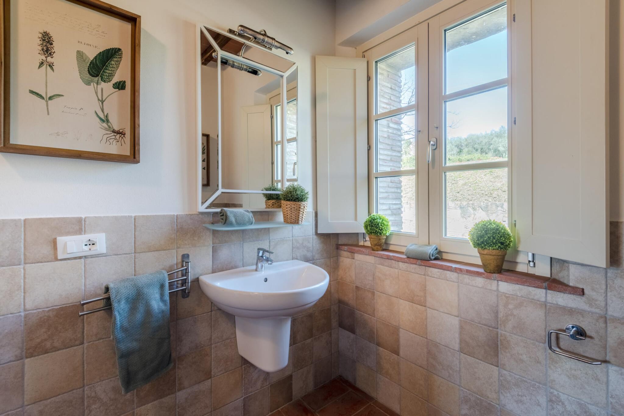 Casa Pinocchio at Borghetto Farmhouse - Badkamer
