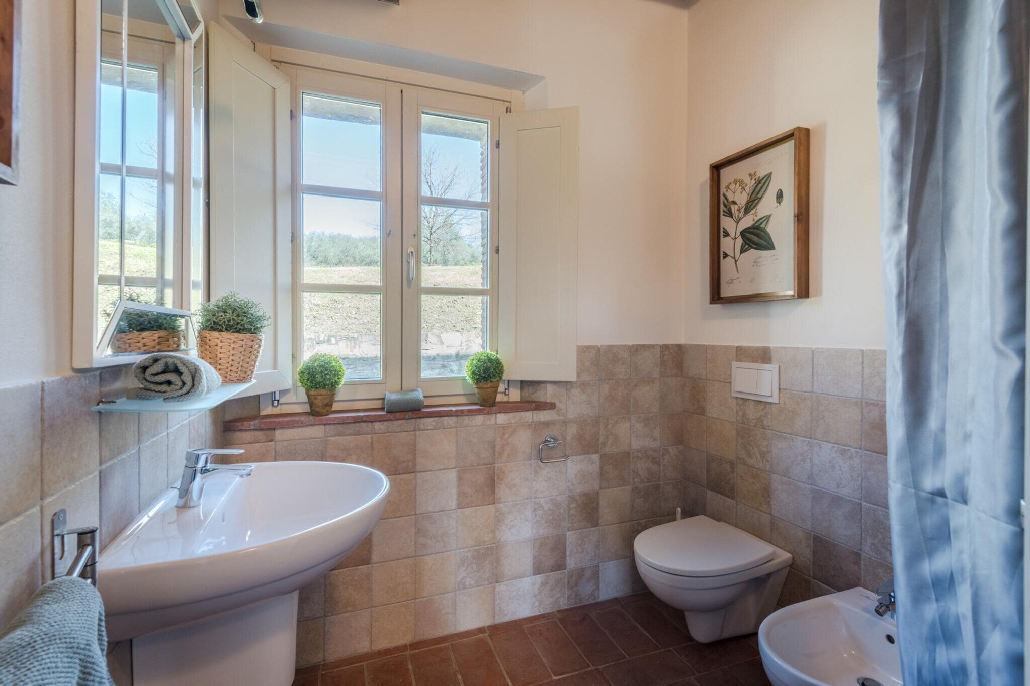 Casa Pinocchio at Borghetto Farmhouse - Badkamer