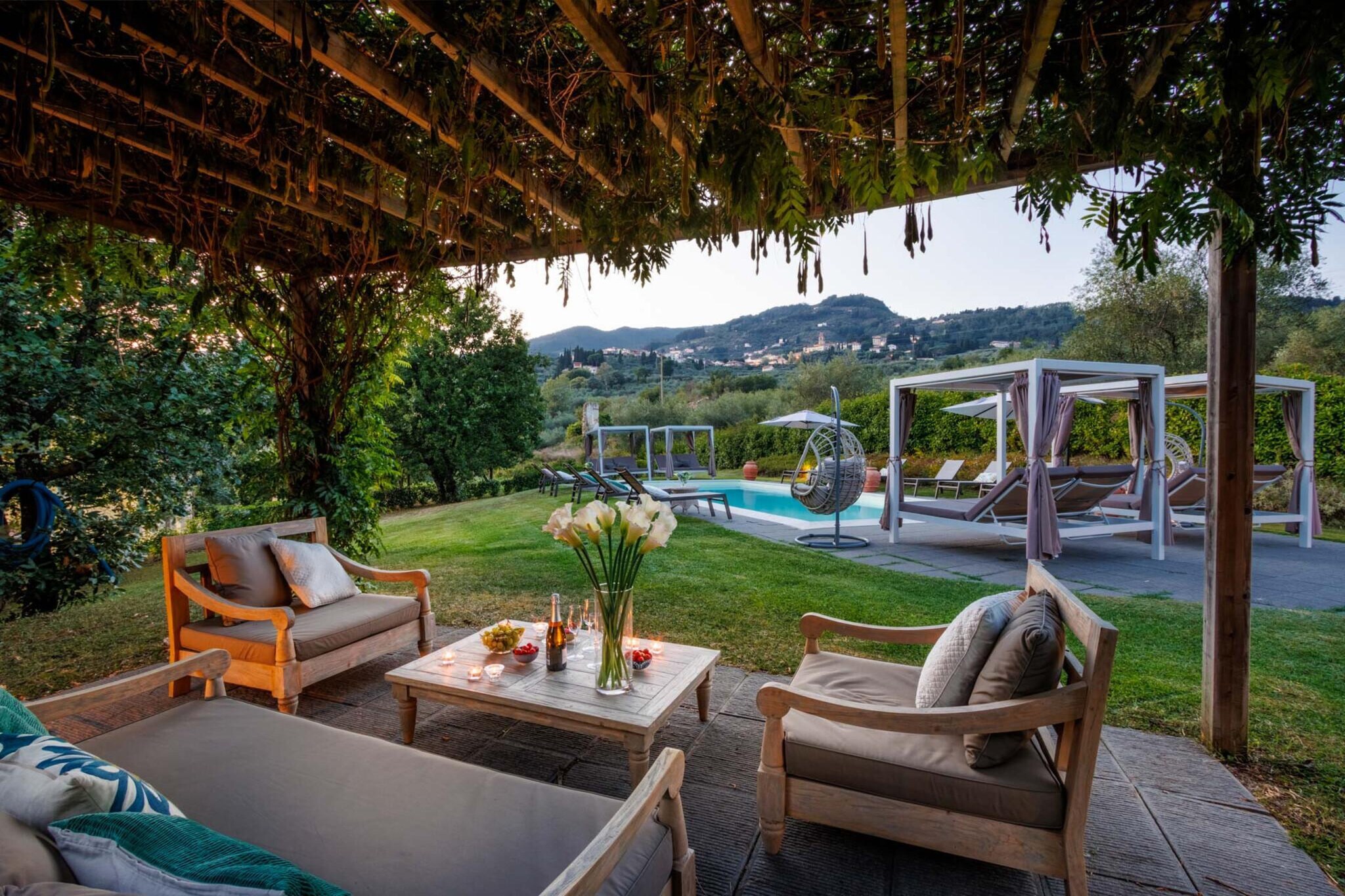 Casa Bellavista at Borghetto Farmhouse - Terrasbalkon