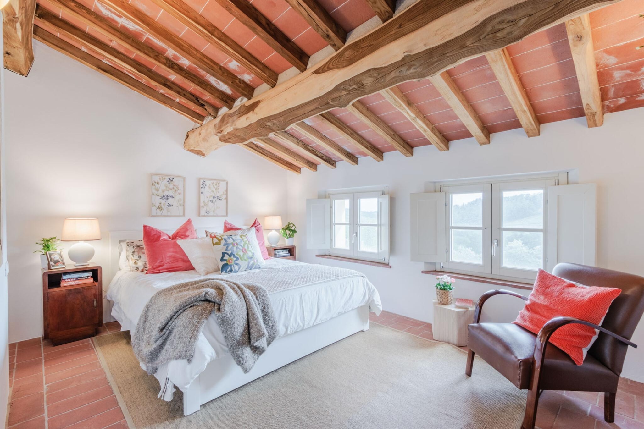 Casa Bellavista at Borghetto Farmhouse - Slaapkamer
