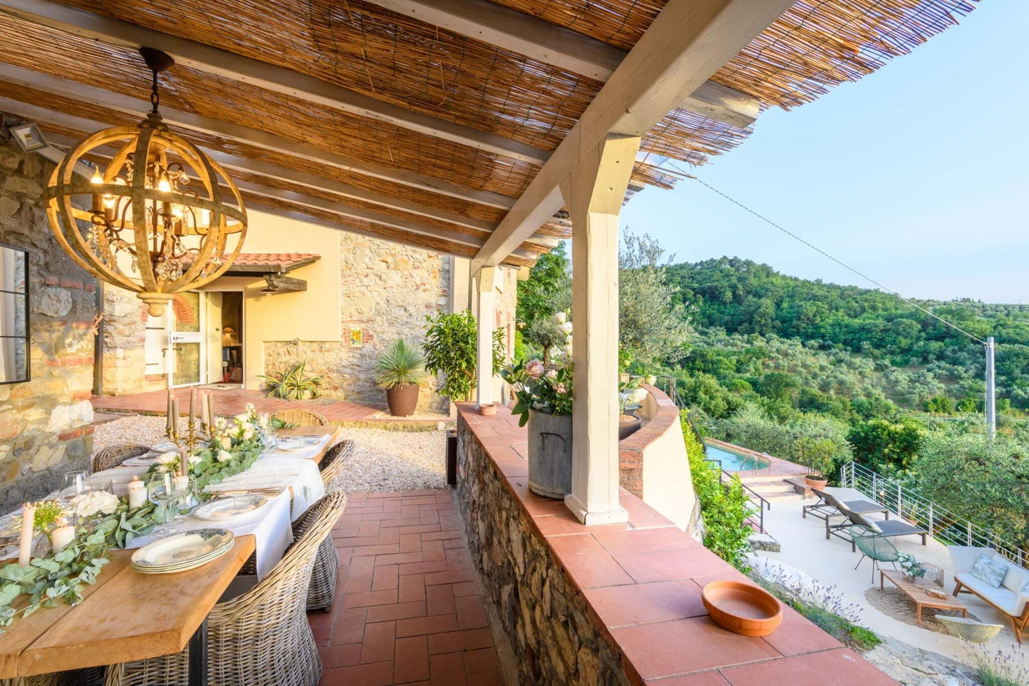 Le Due Terre Farmhouse - Terrasbalkon