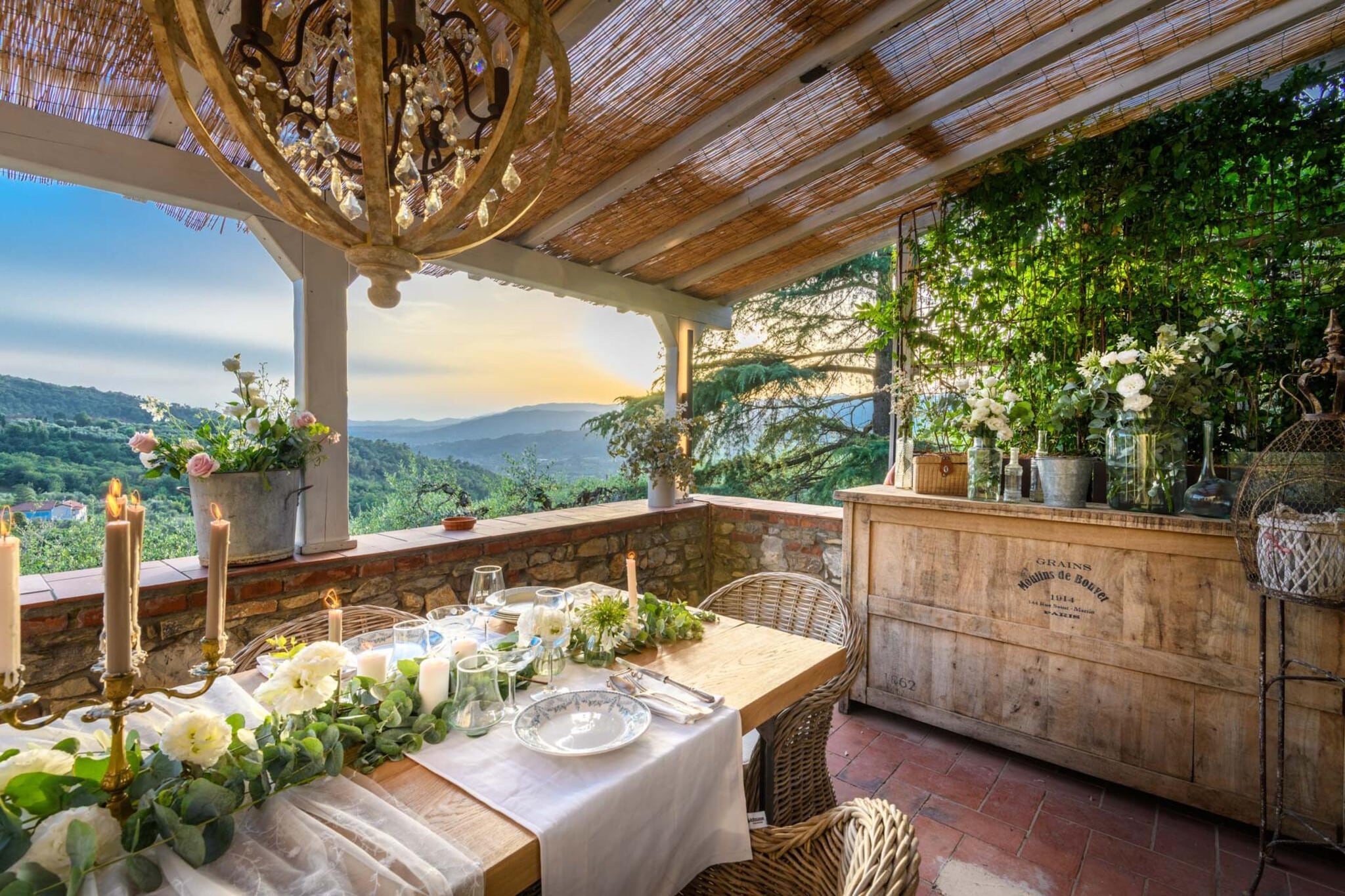 Le Due Terre Farmhouse - Terrasbalkon