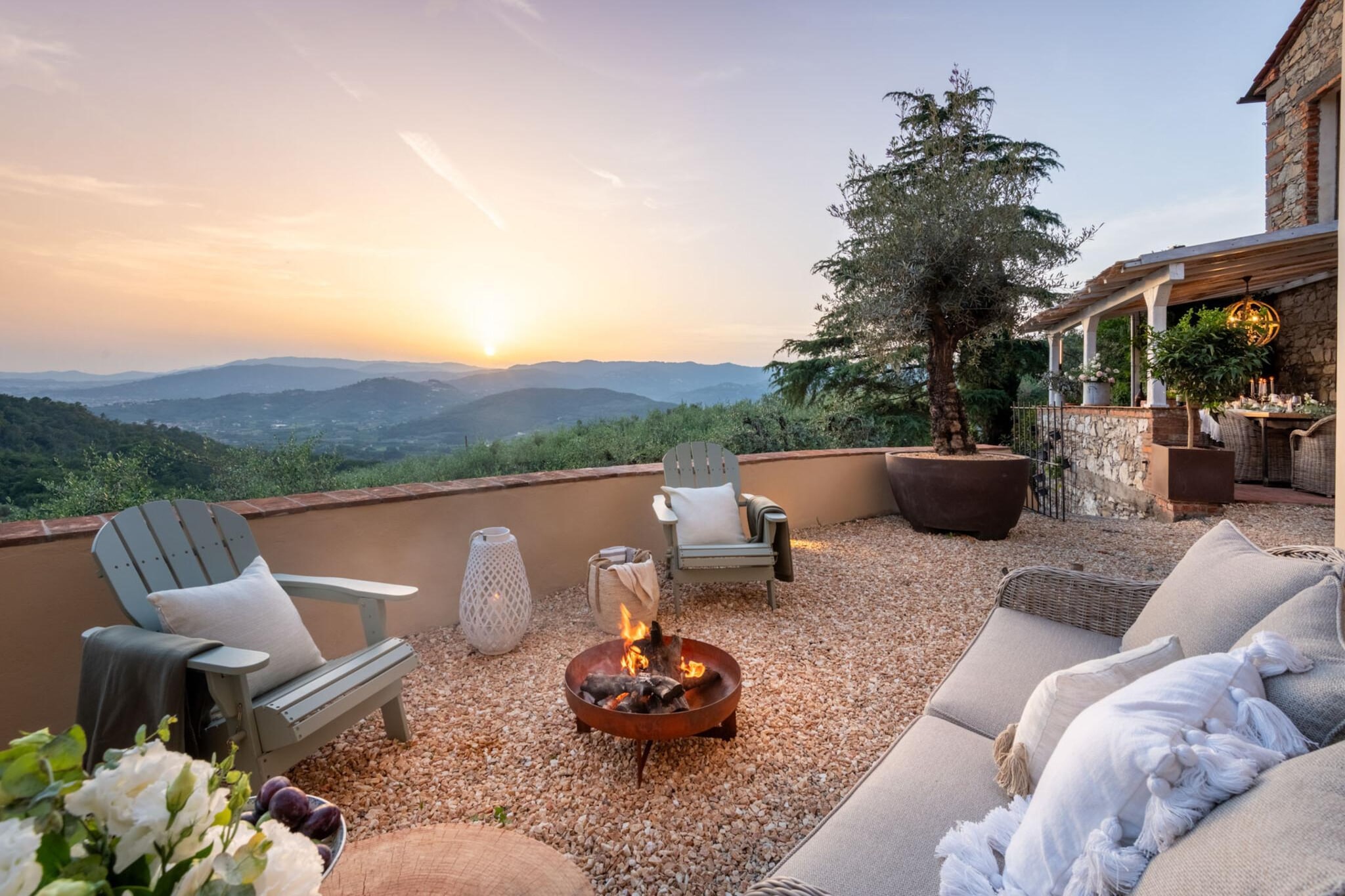 Le Due Terre Farmhouse - Terrasbalkon