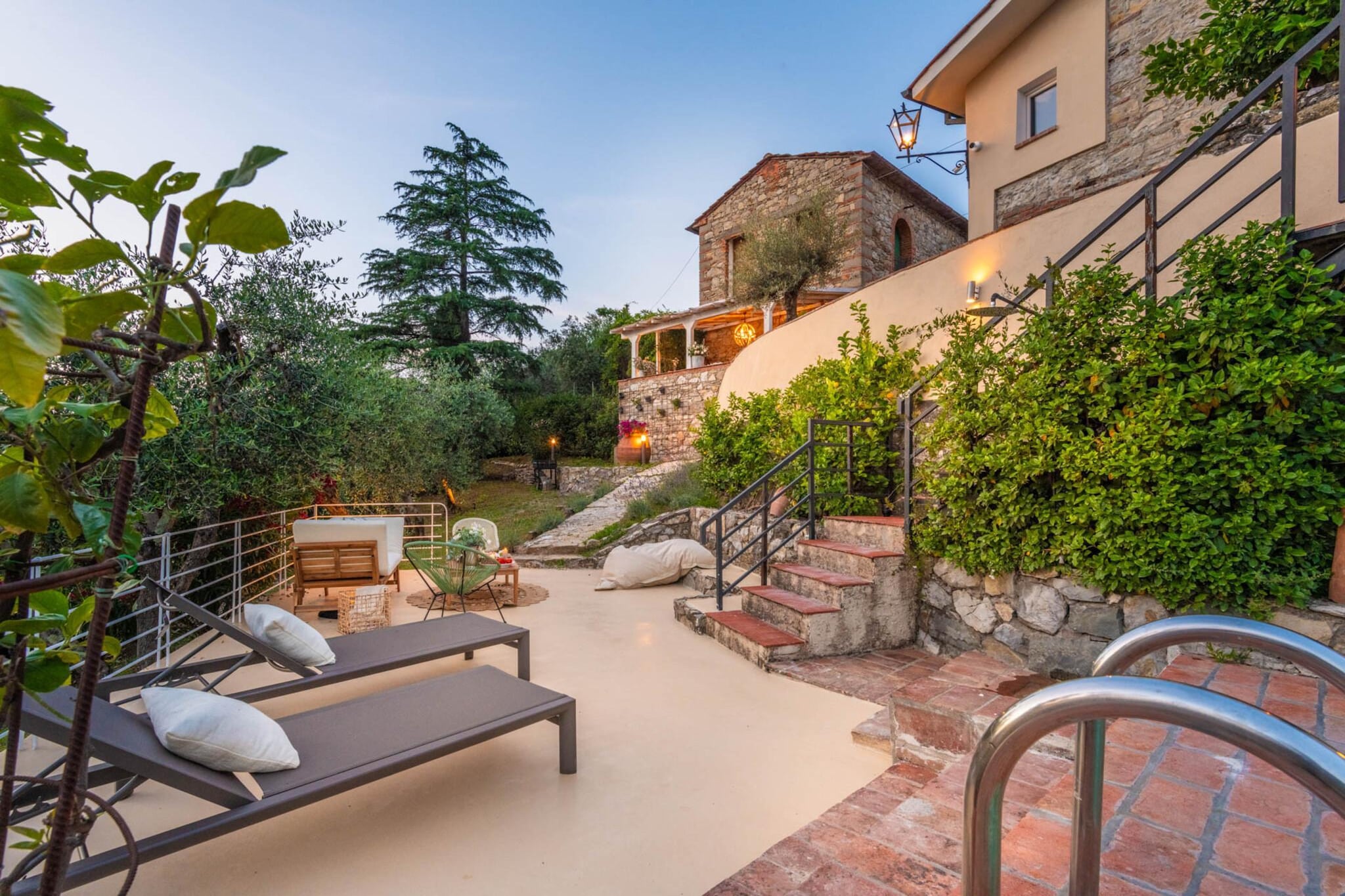 Le Due Terre Farmhouse - Terrasbalkon