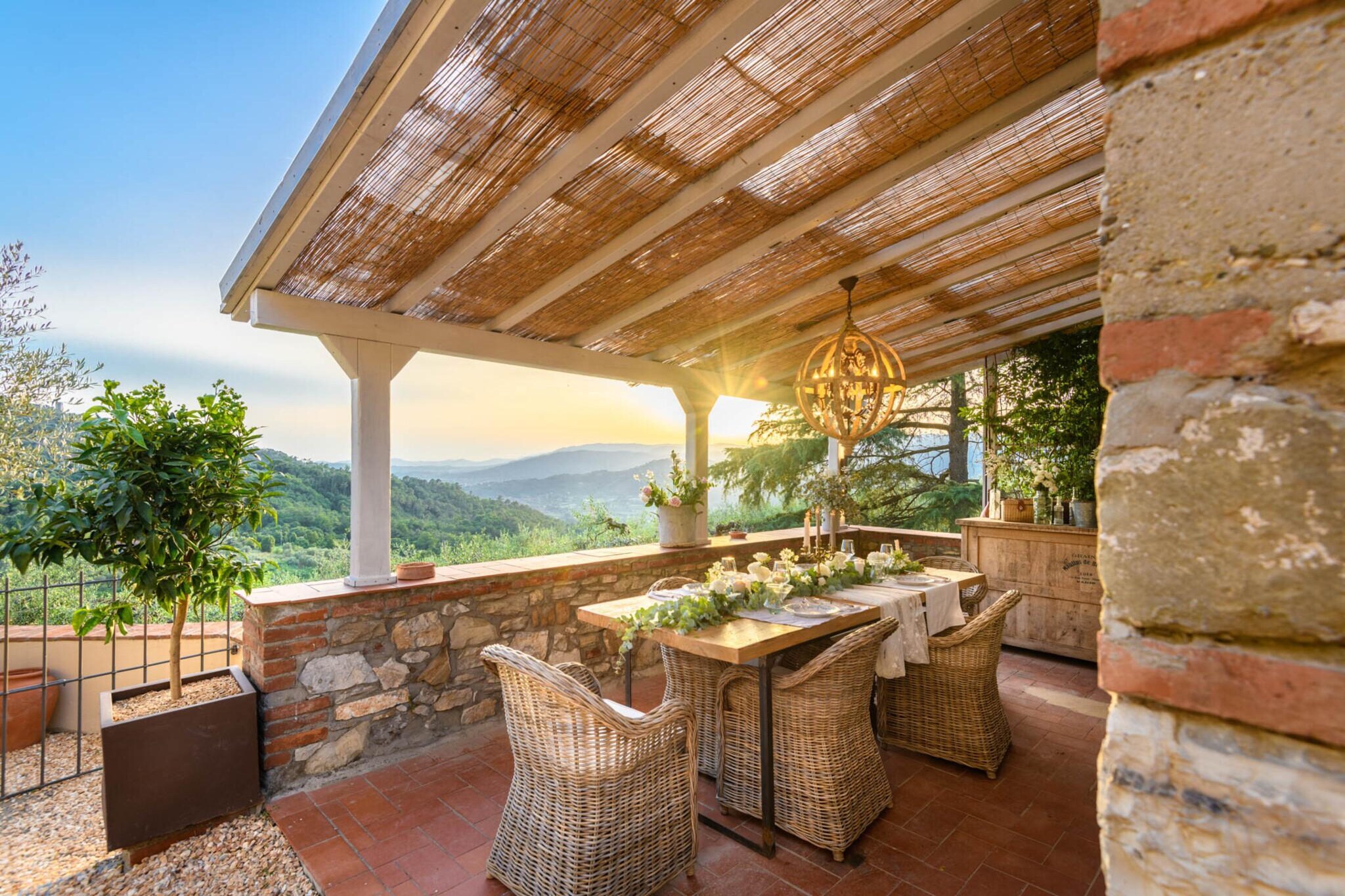 Le Due Terre Farmhouse - Terrasbalkon