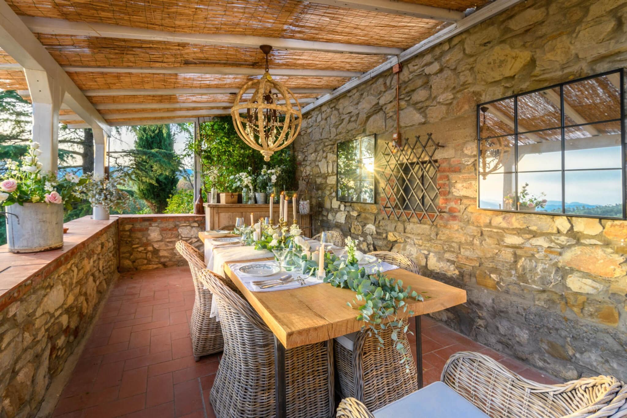 Le Due Terre Farmhouse - Terrasbalkon