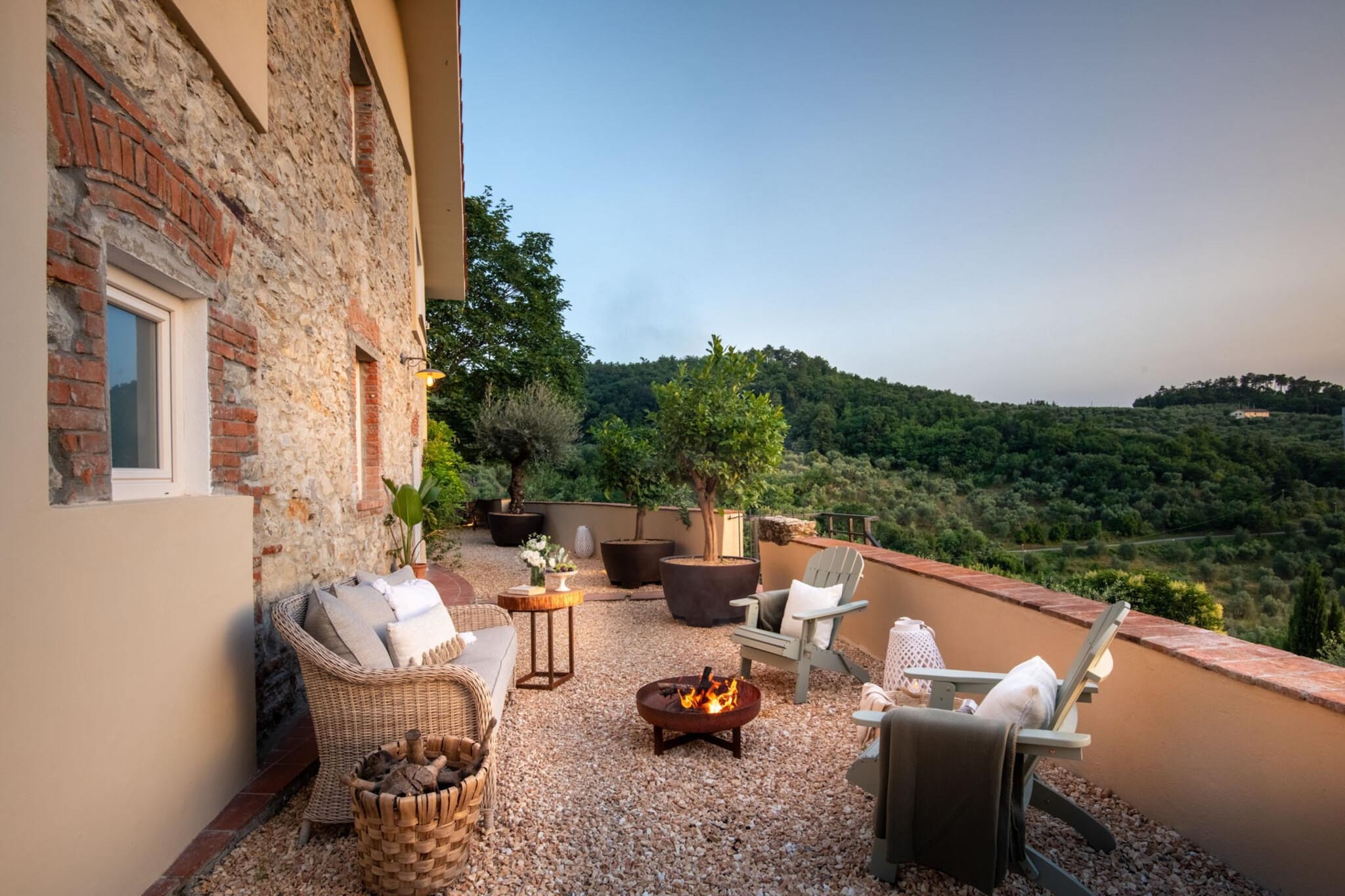 Le Due Terre Farmhouse - Terrasbalkon