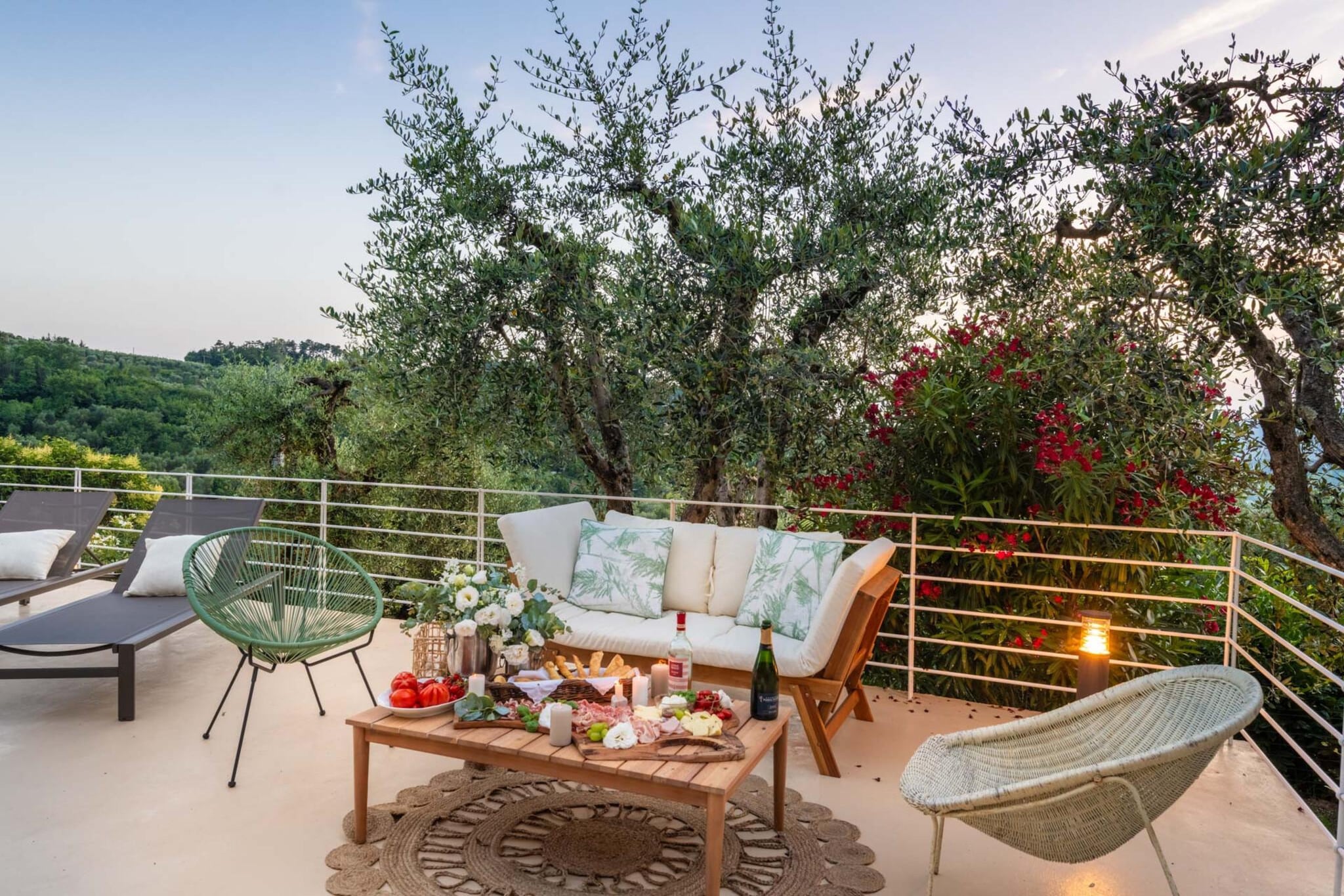 Le Due Terre Farmhouse - Terrasbalkon