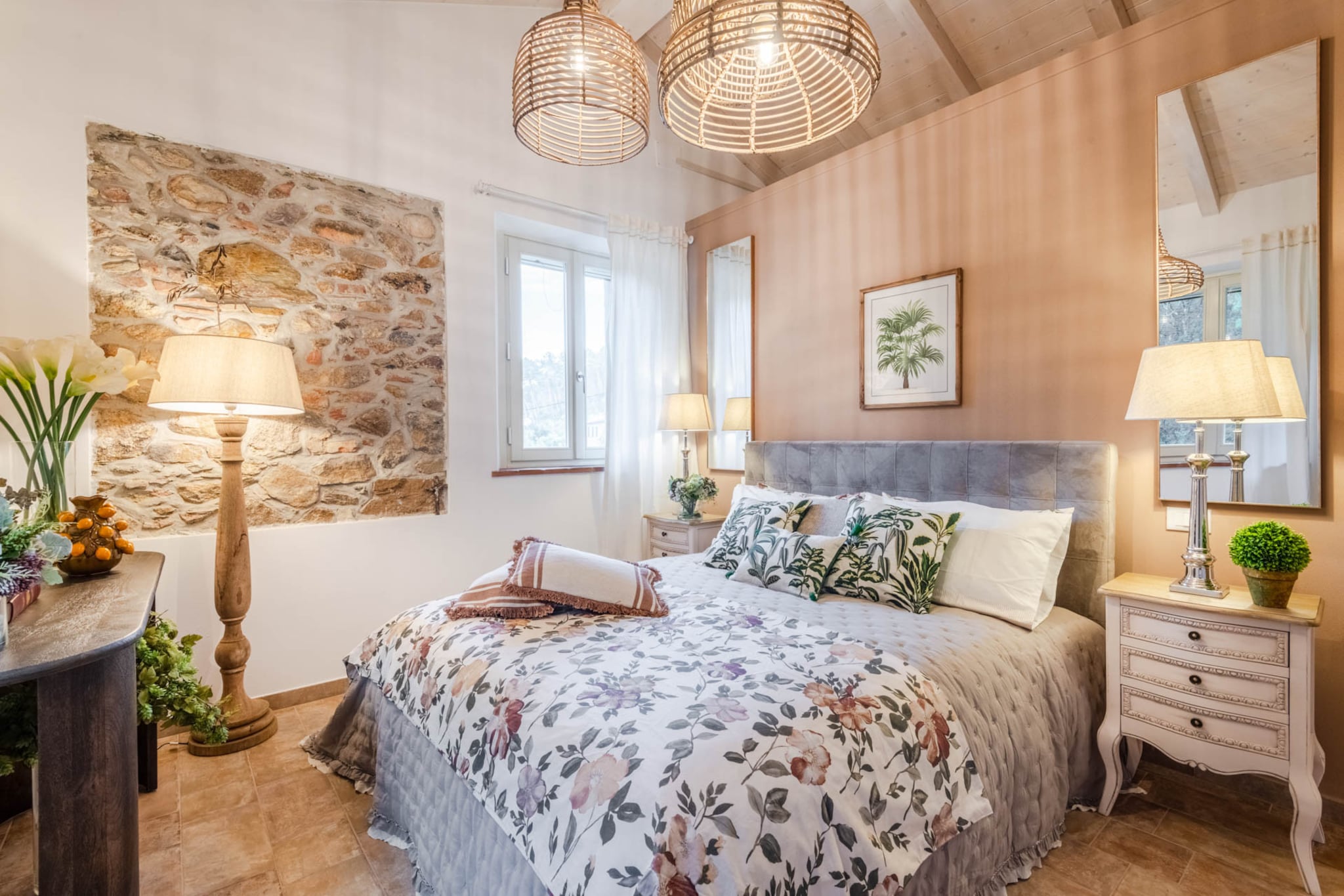 Molino Giusti Farmhouse-Schlafzimmer
