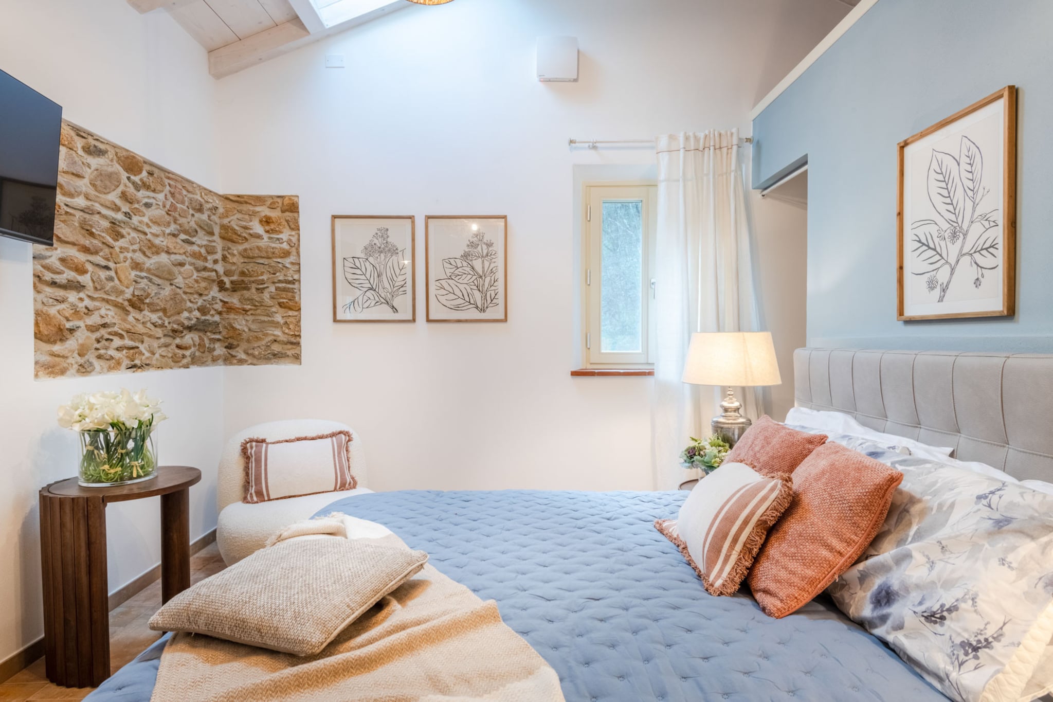 Molino Giusti Farmhouse-Schlafzimmer