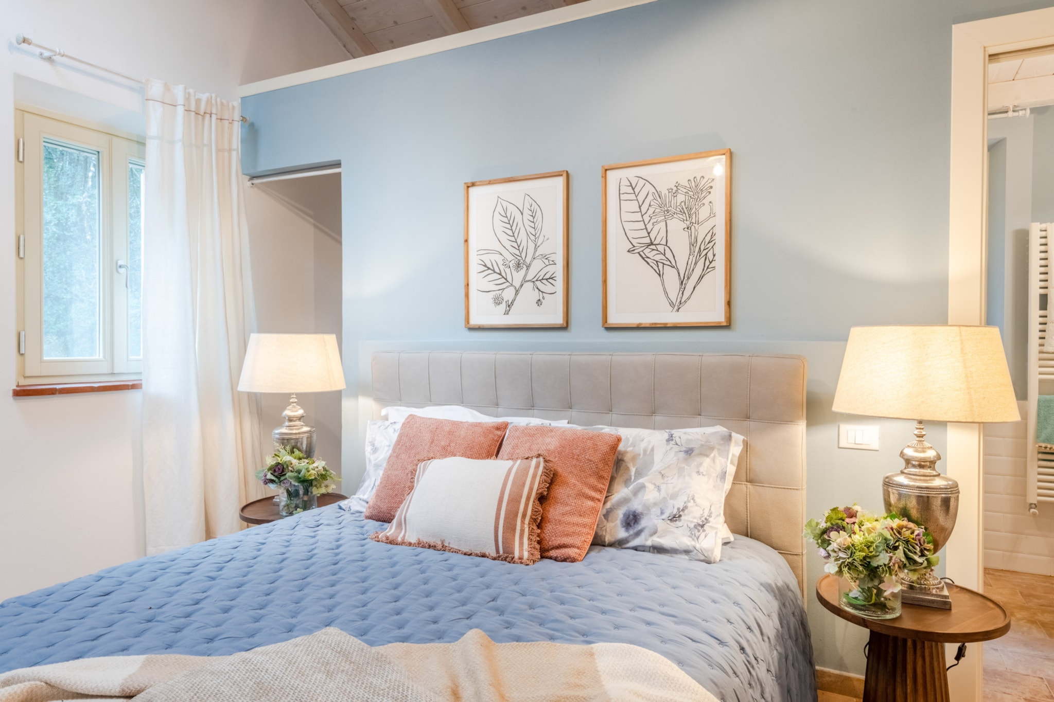 Molino Giusti Farmhouse-Schlafzimmer