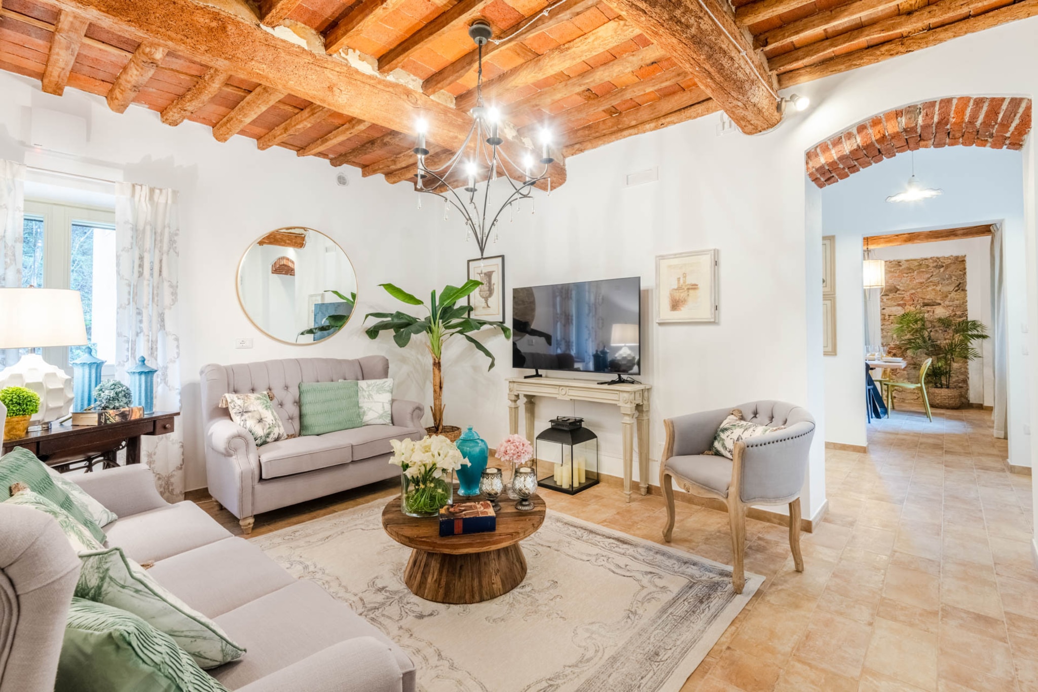 Molino Giusti Farmhouse-Wohnzimmer
