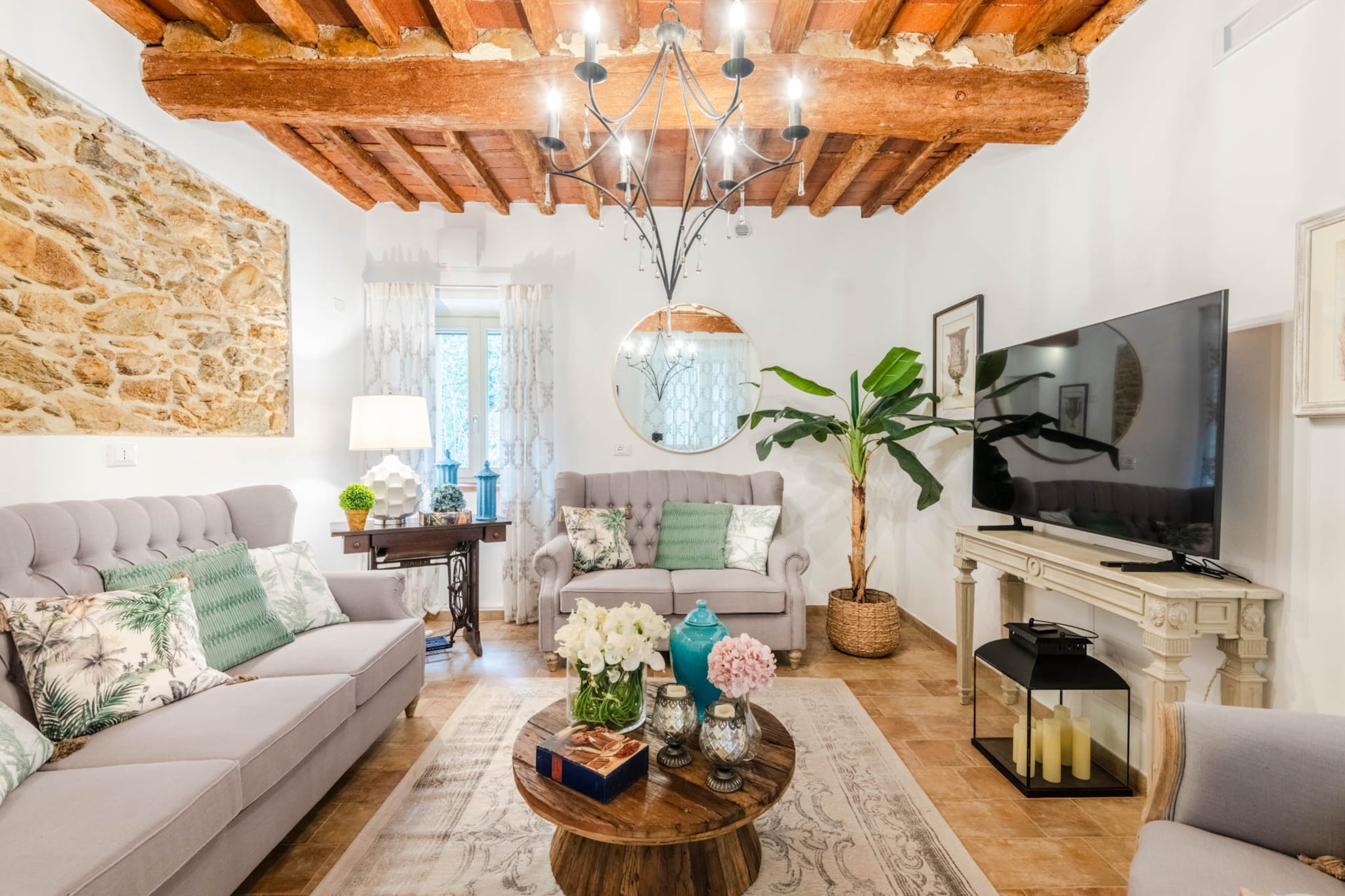 Molino Giusti Farmhouse-Wohnzimmer