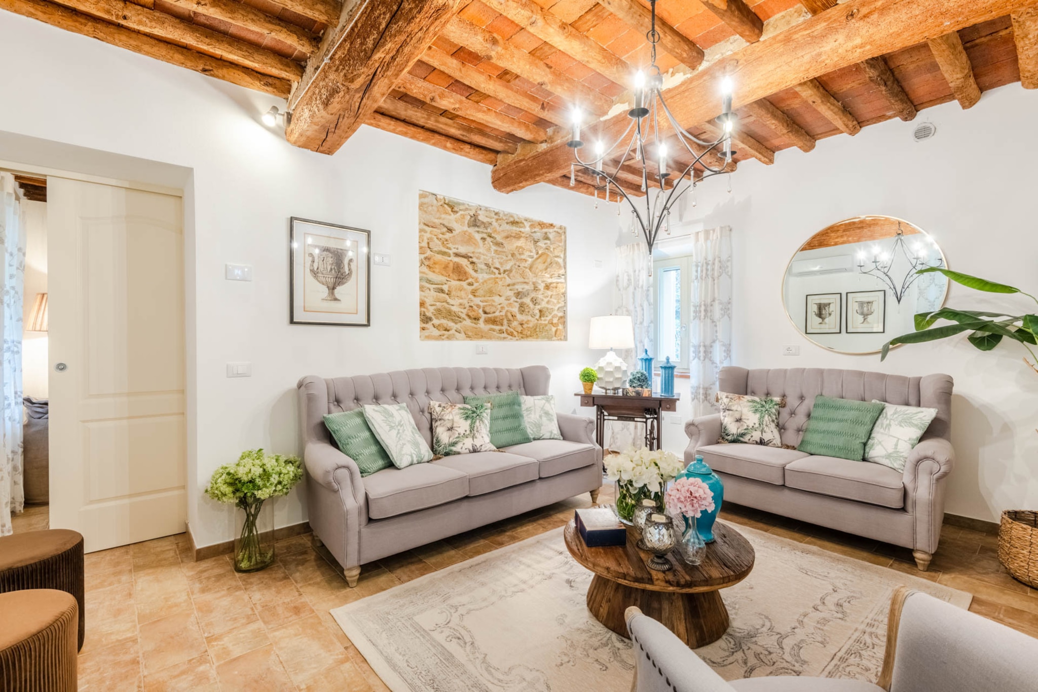 Molino Giusti Farmhouse-Wohnzimmer