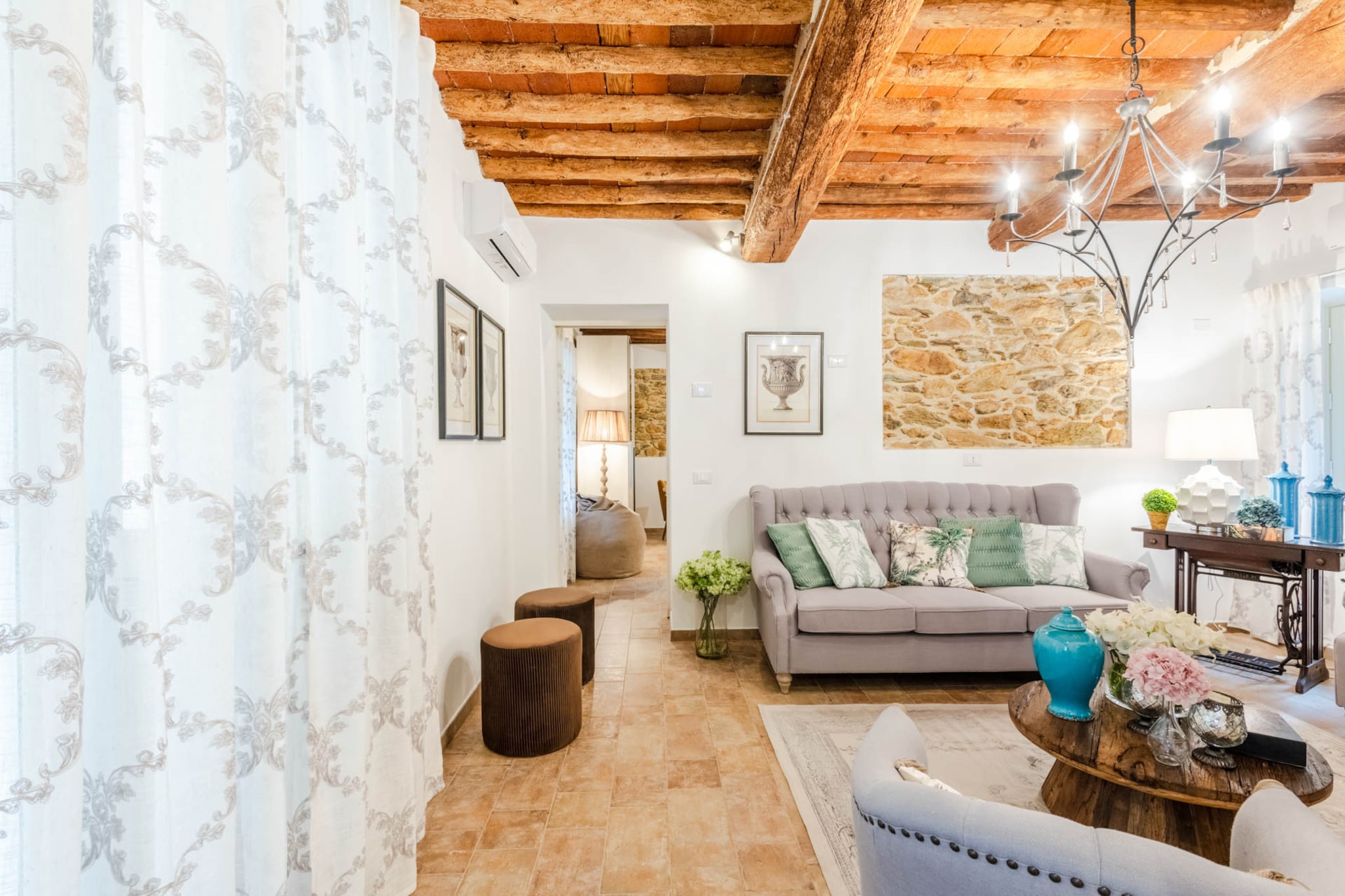 Molino Giusti Farmhouse-Wohnzimmer