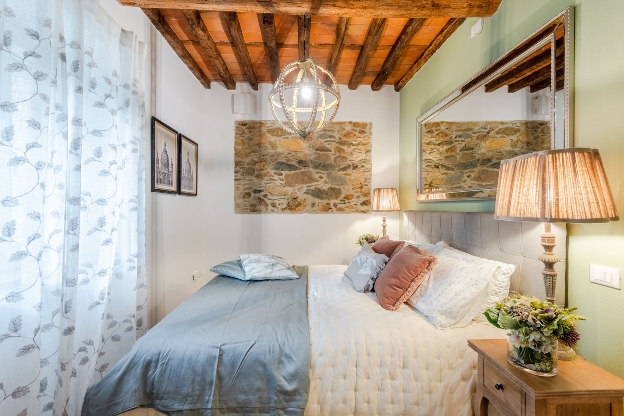 Molino Giusti Farmhouse-Schlafzimmer