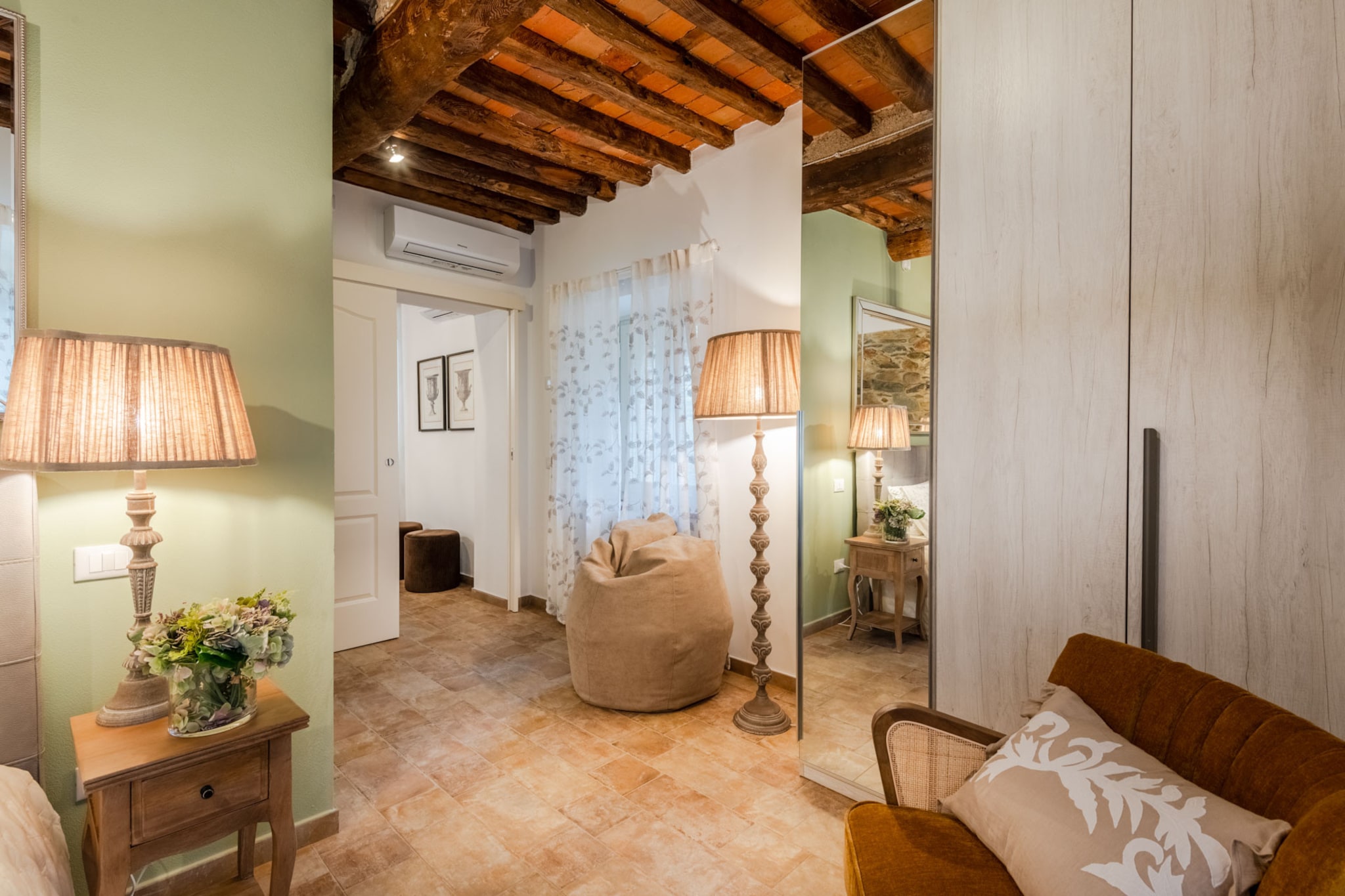 Molino Giusti Farmhouse-Schlafzimmer
