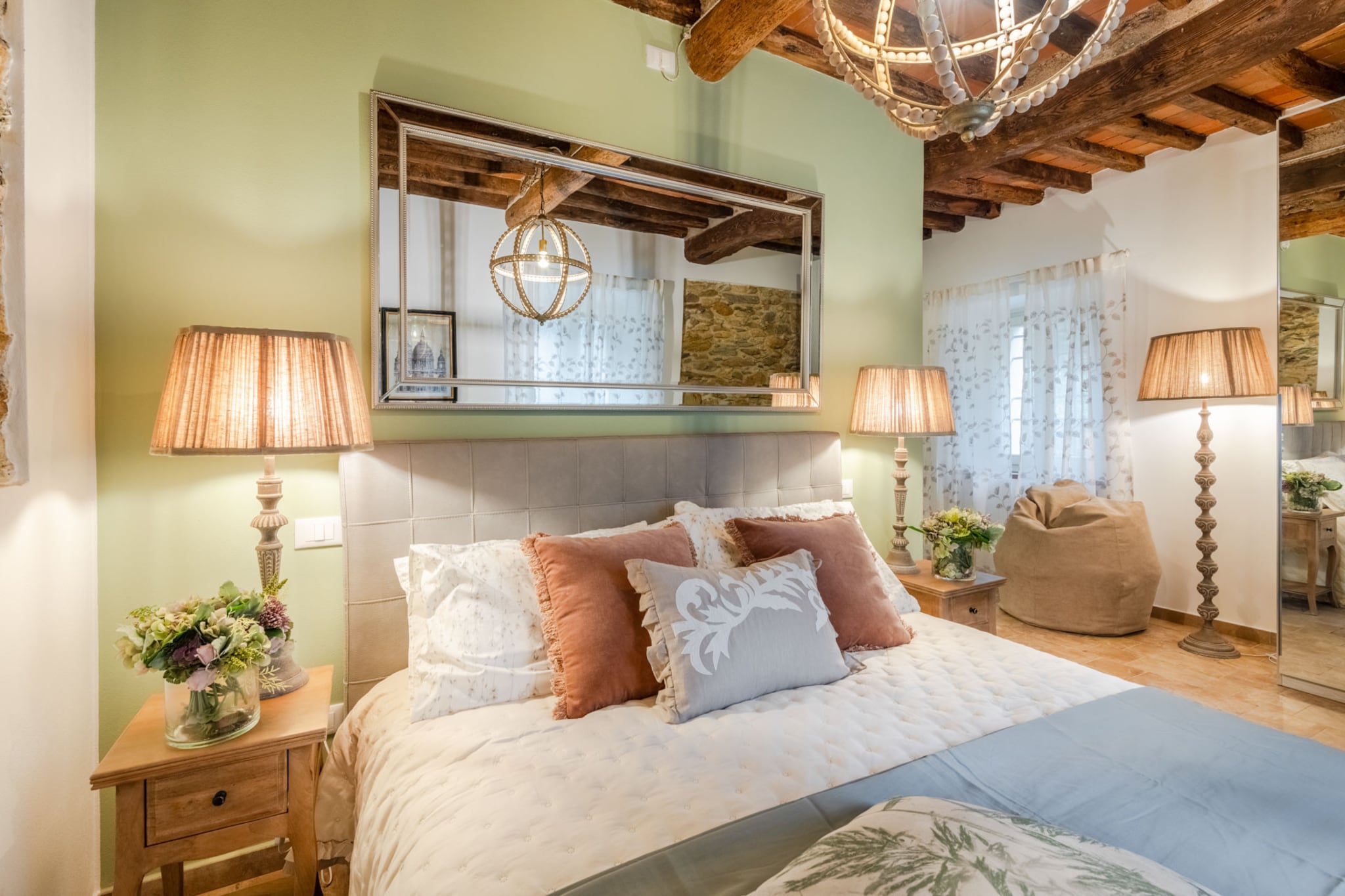 Molino Giusti Farmhouse-Schlafzimmer