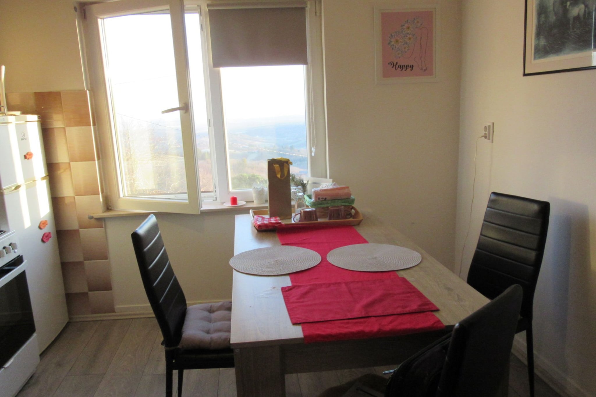 One Bedroom Apartment with Hot Tube-Eetkamer