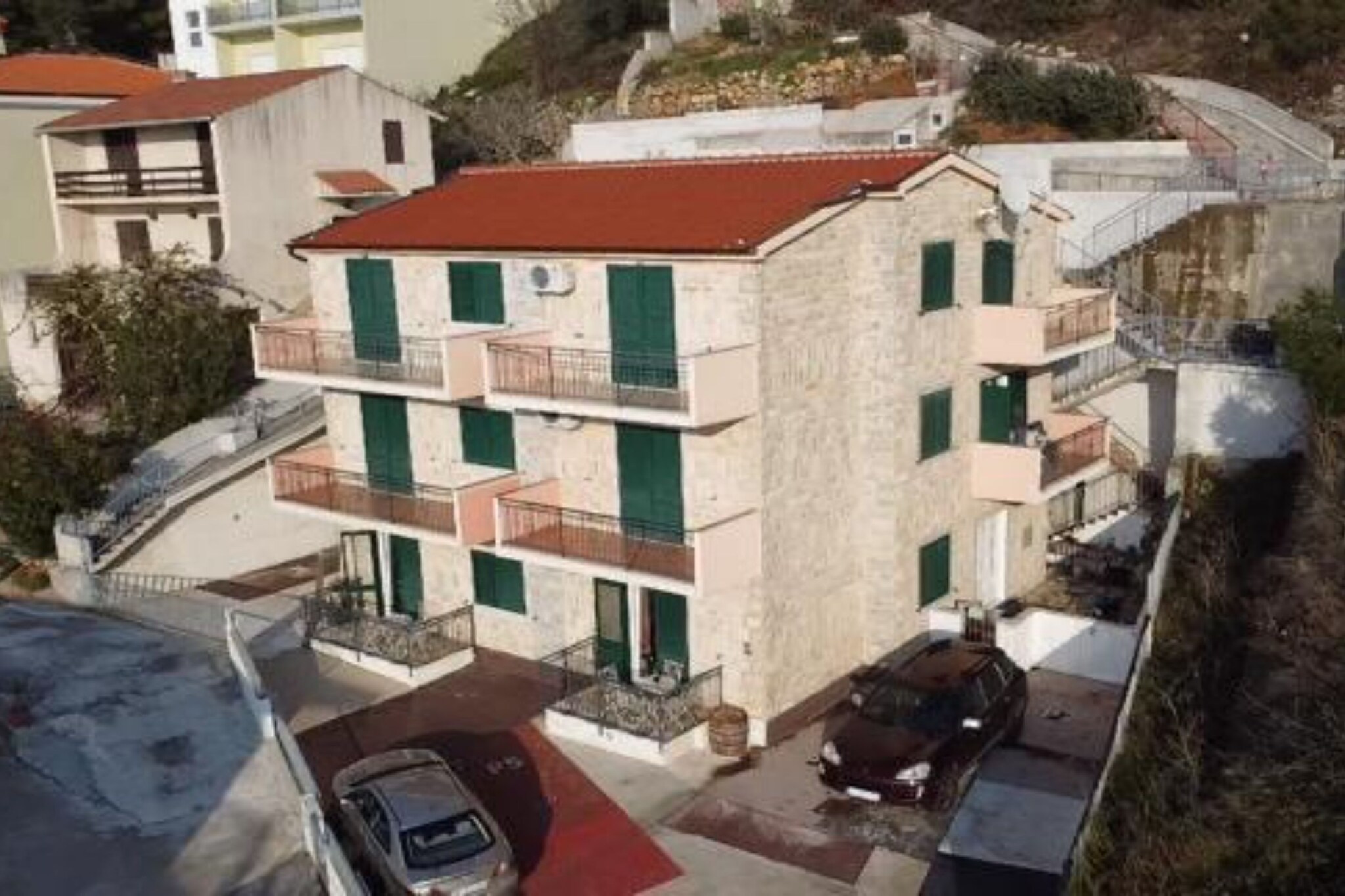 Apartmani Villa Borzic - One Bedroom Apartment with  Terarce and Sea View 1-Extérieur