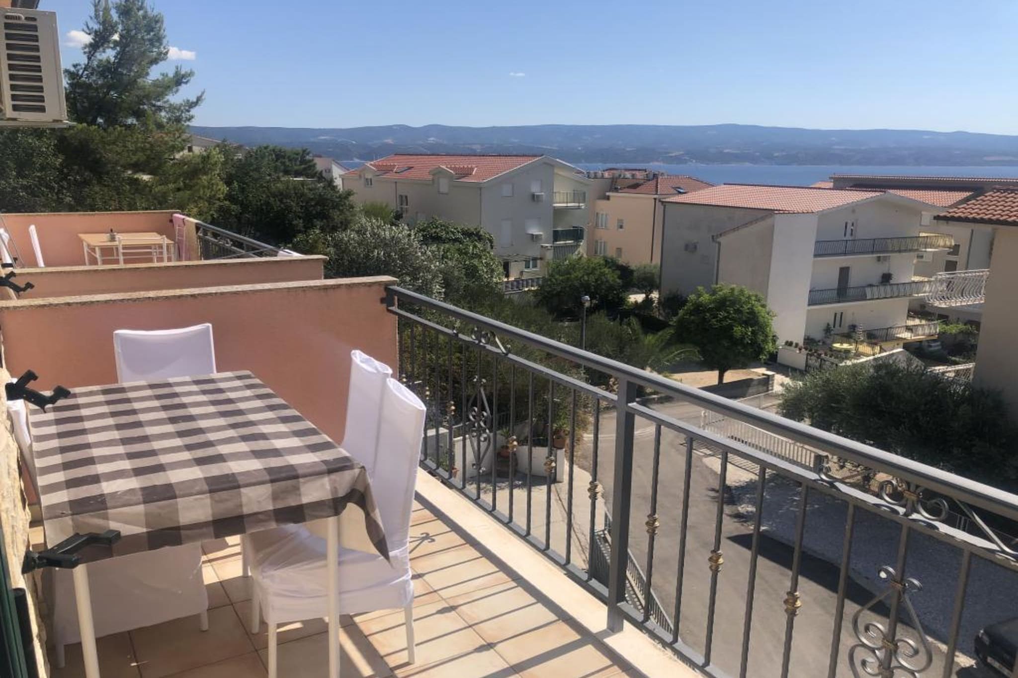 Apartmani Villa Borzic - One Bedroom Apartment with Terarce and Sea View 2-Balcon-terrasse