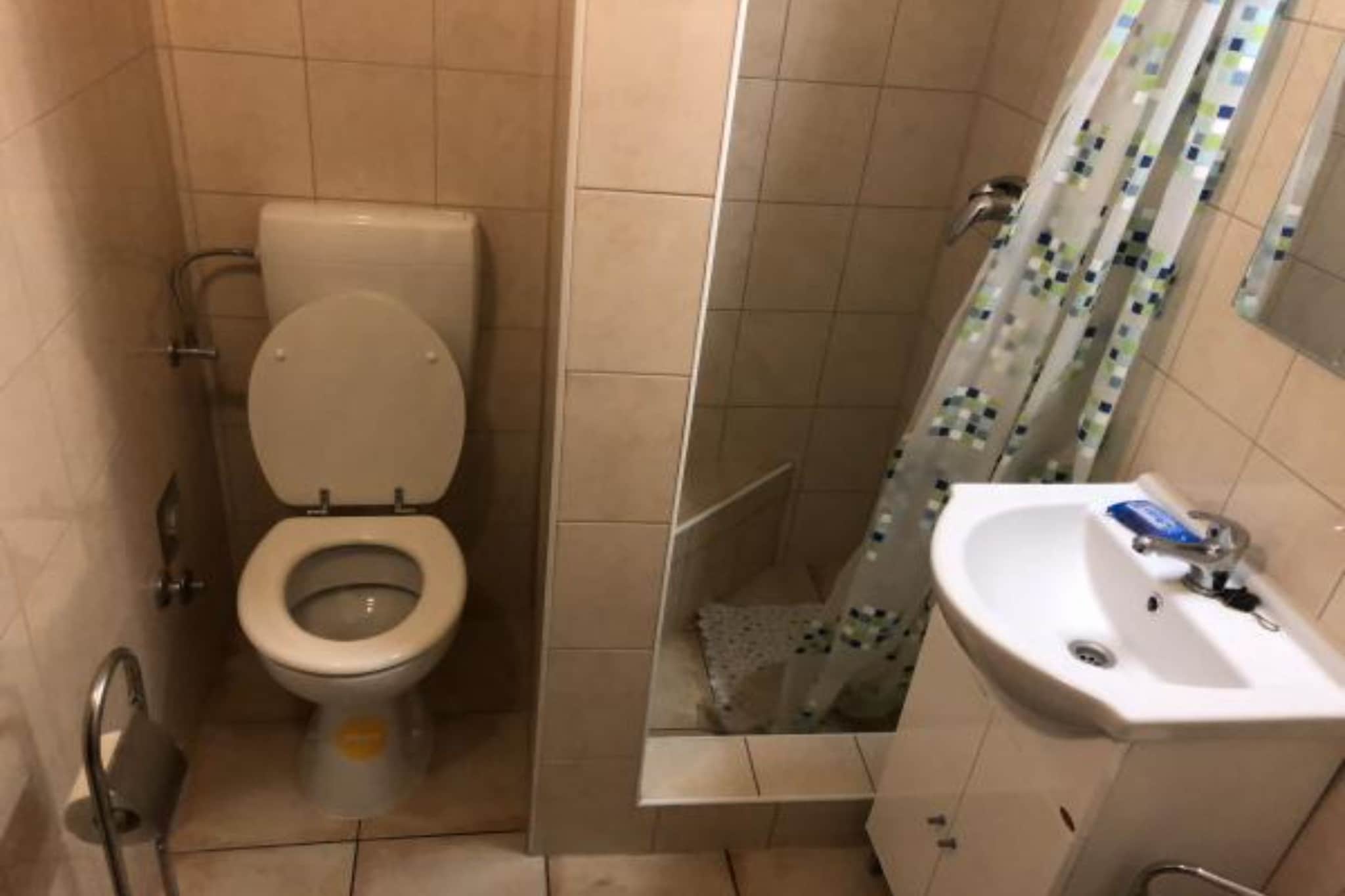 Apartmani Villa Borzic - One Bedroom Apartment with Terarce and Sea View 3-Salle de bain