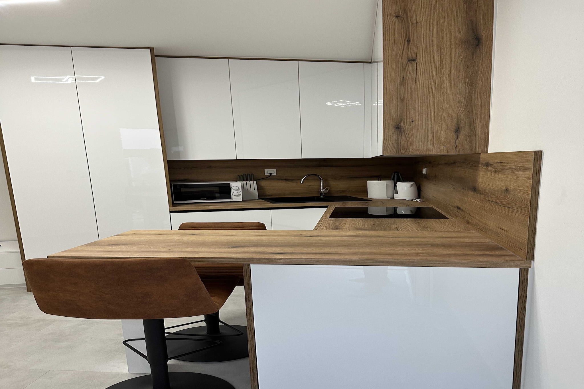 Luxury Apartments Villa Aspira - Studio Apartment with Terrace 1-Keuken