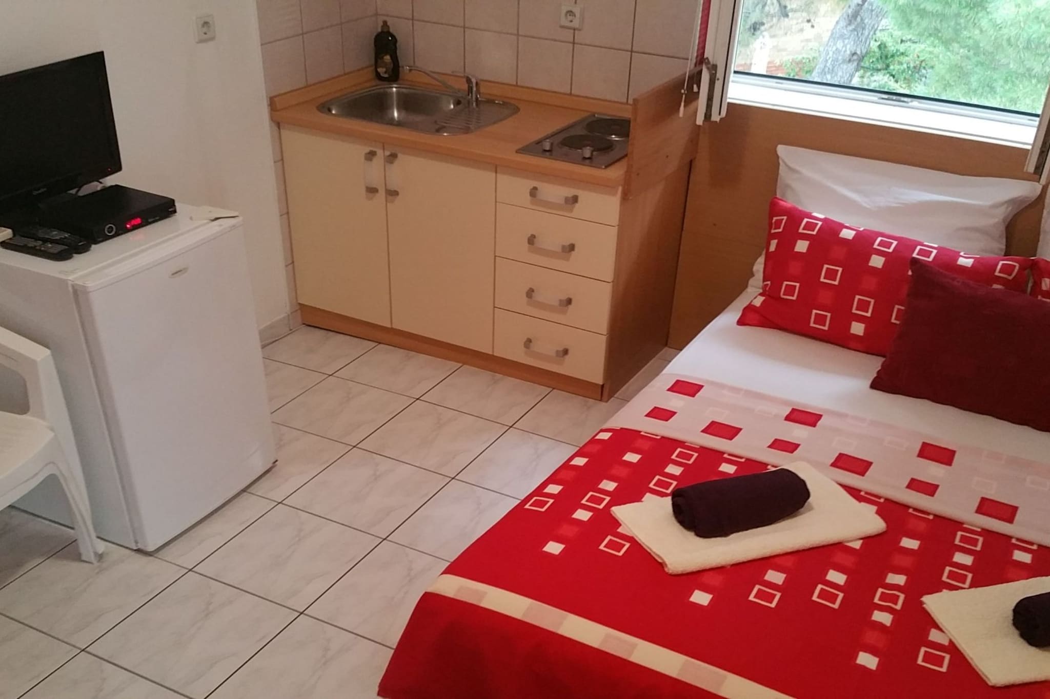 Apartments Mateo - Studio Apartment - Red-Slaapkamer