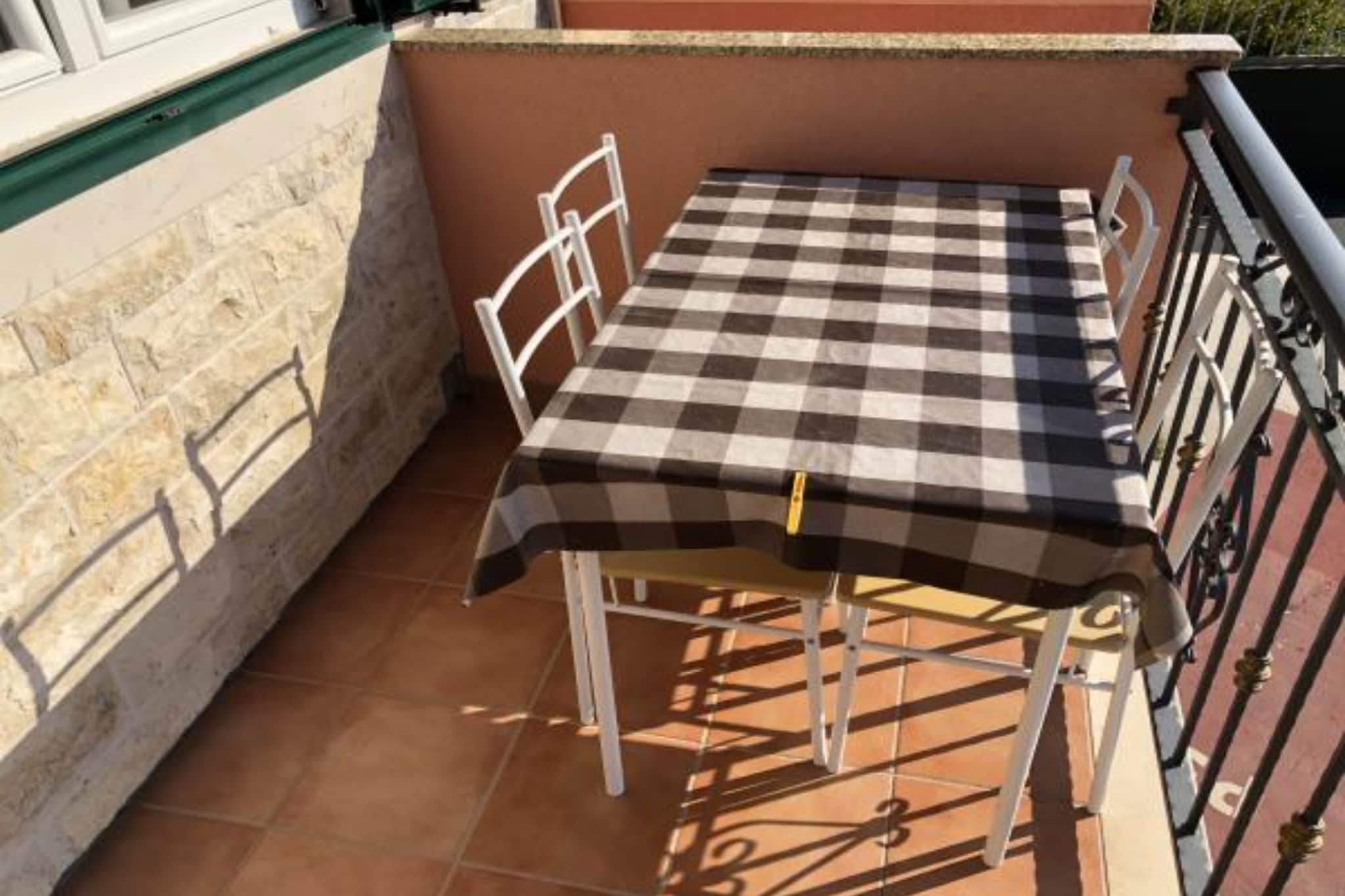 Apartmani Villa Borzic - One Bedroom Apartment with Terarce and Sea View 5-Terrasbalkon