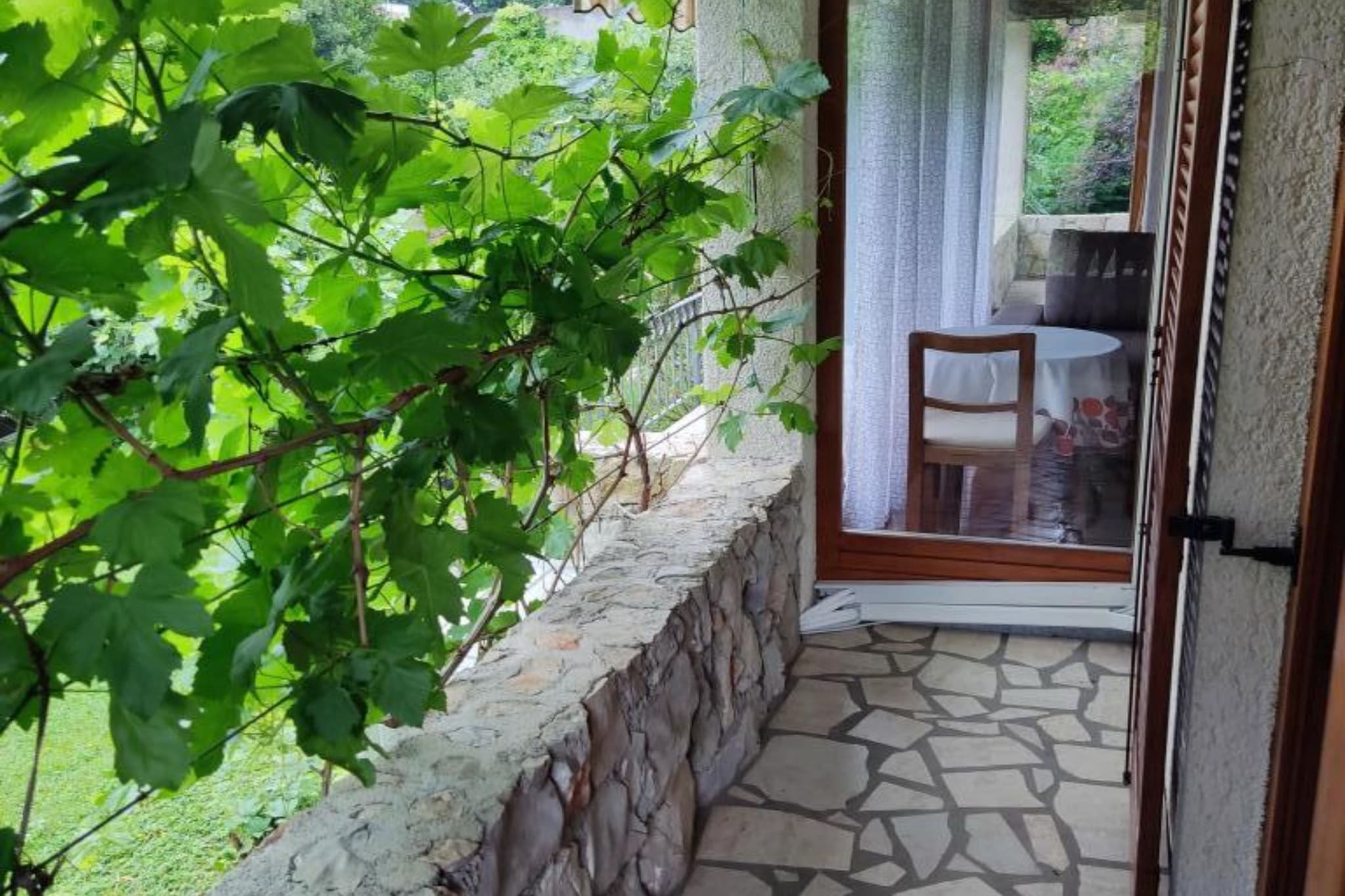 Apartment & Rooms Villa Oliva - Two Bedroom Apartment-Terrassenbalkon