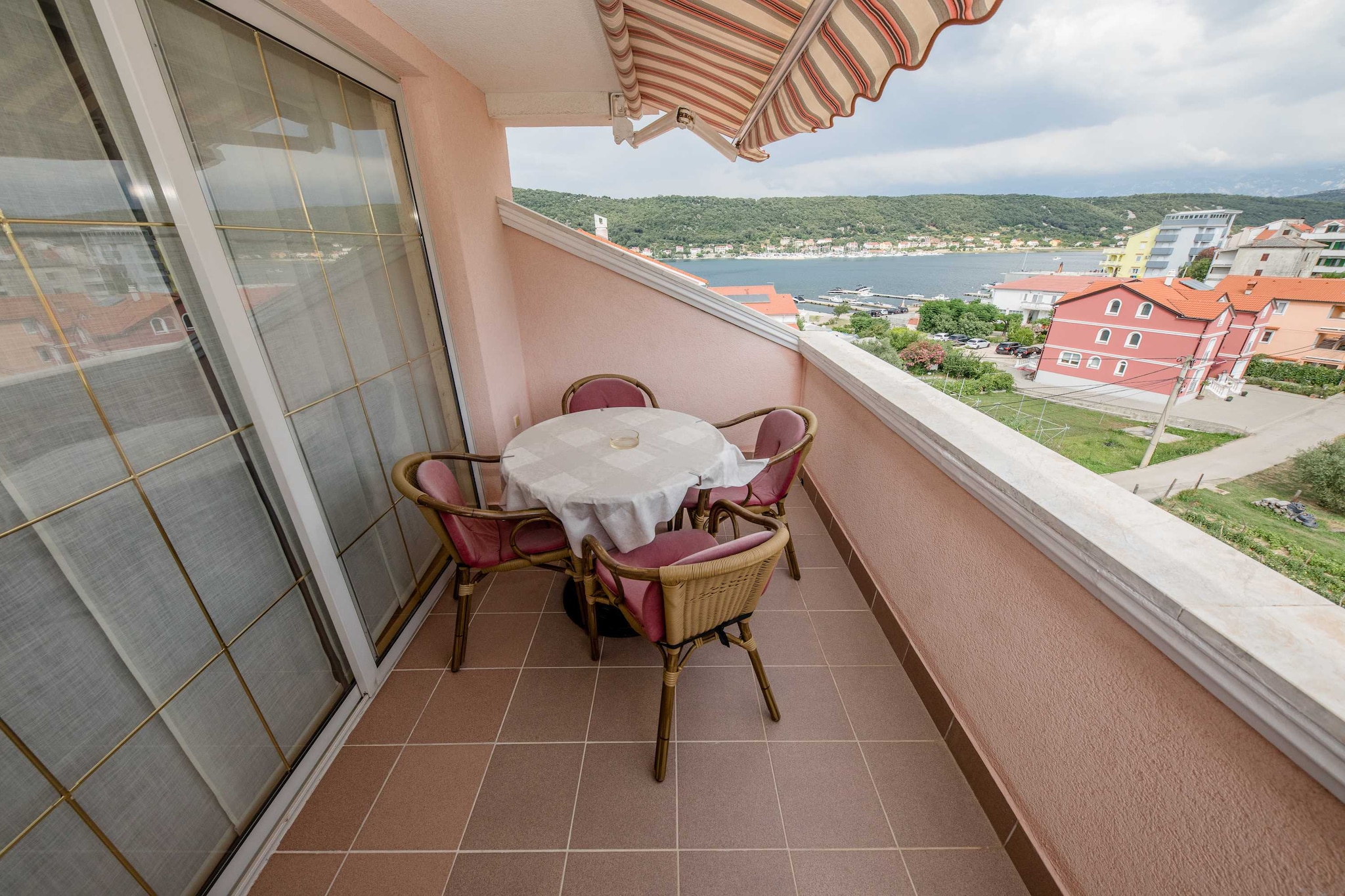 Guest House Villa Anggela - Two Bedroom Apartment with Balcony and Sea View-Balcon-terrasse