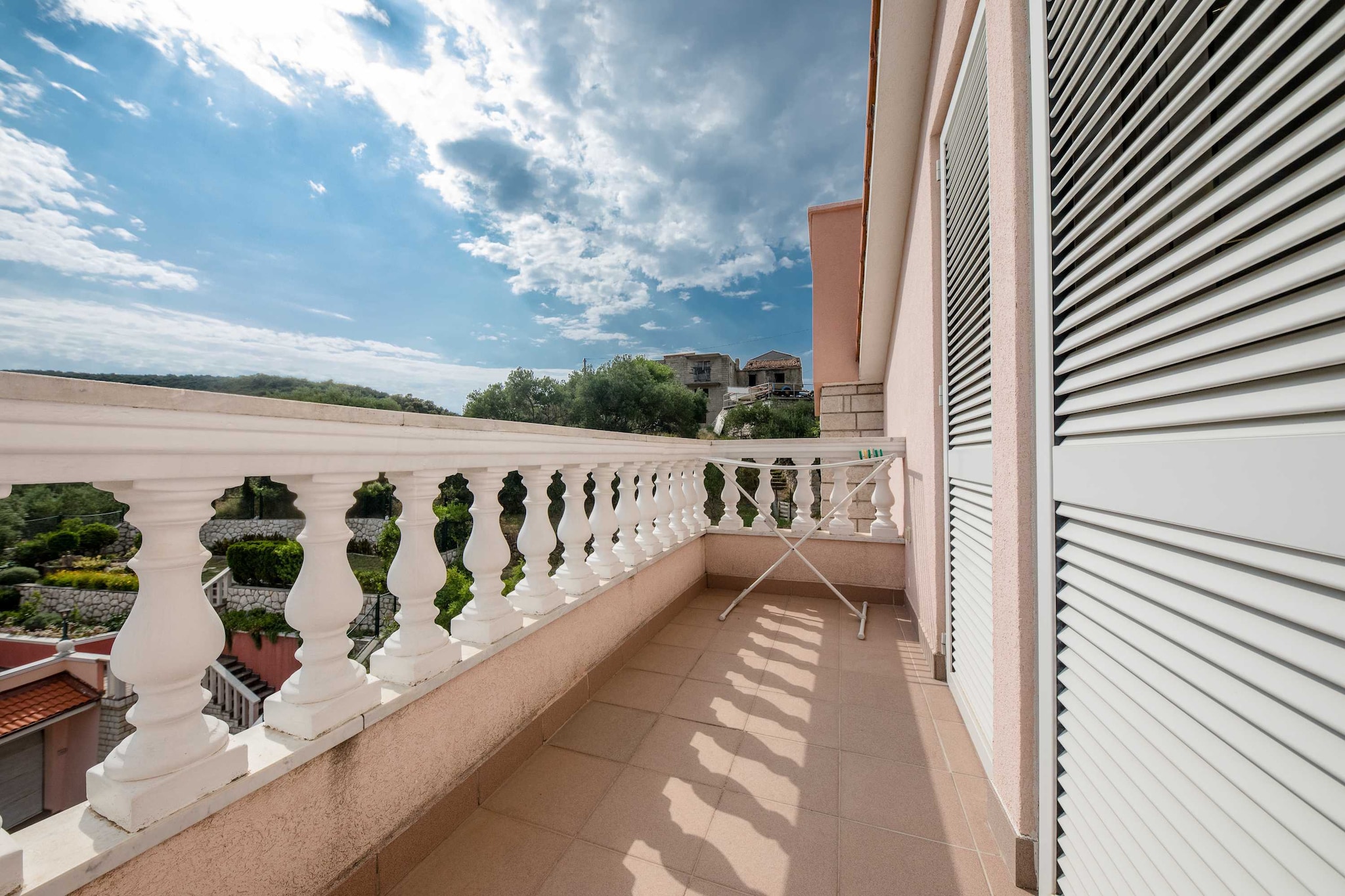 Guest House Villa Anggela - Two Bedroom Apartment with Balcony and Sea View-Balcon-terrasse