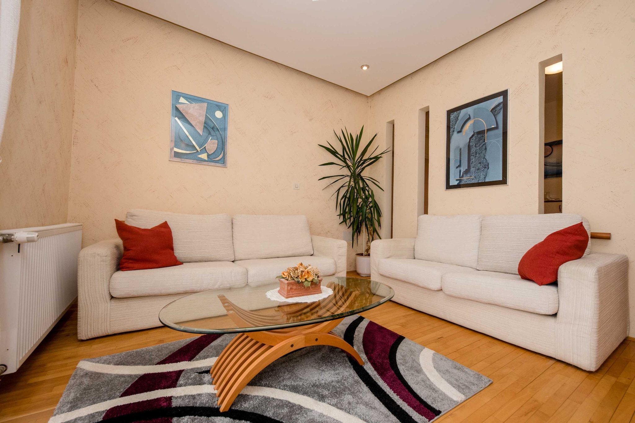 Guest House Villa Anggela - Two Bedroom Apartment with Balcony and Sea View-Salon