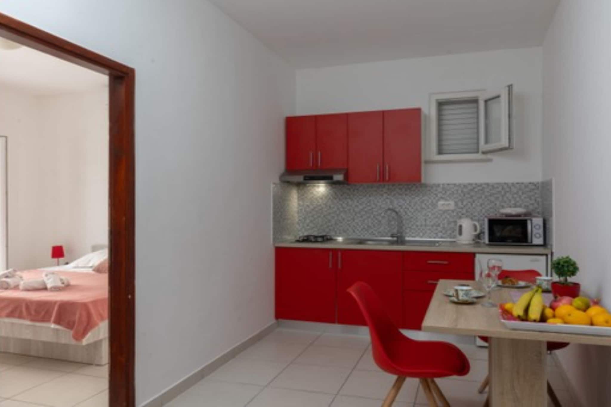 Studio Apartment with terrace 1-Küche