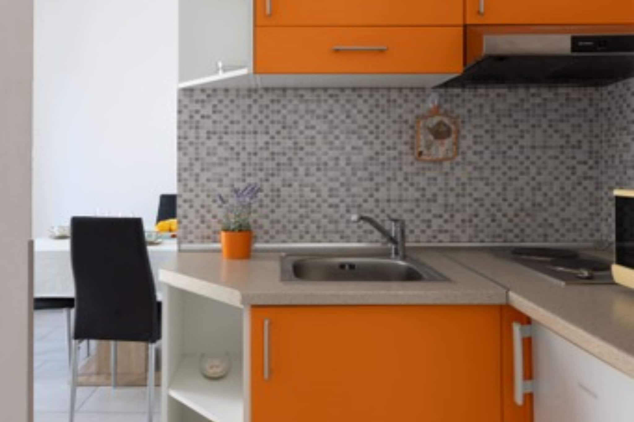 Studio Apartment with Terrace 2-Küche