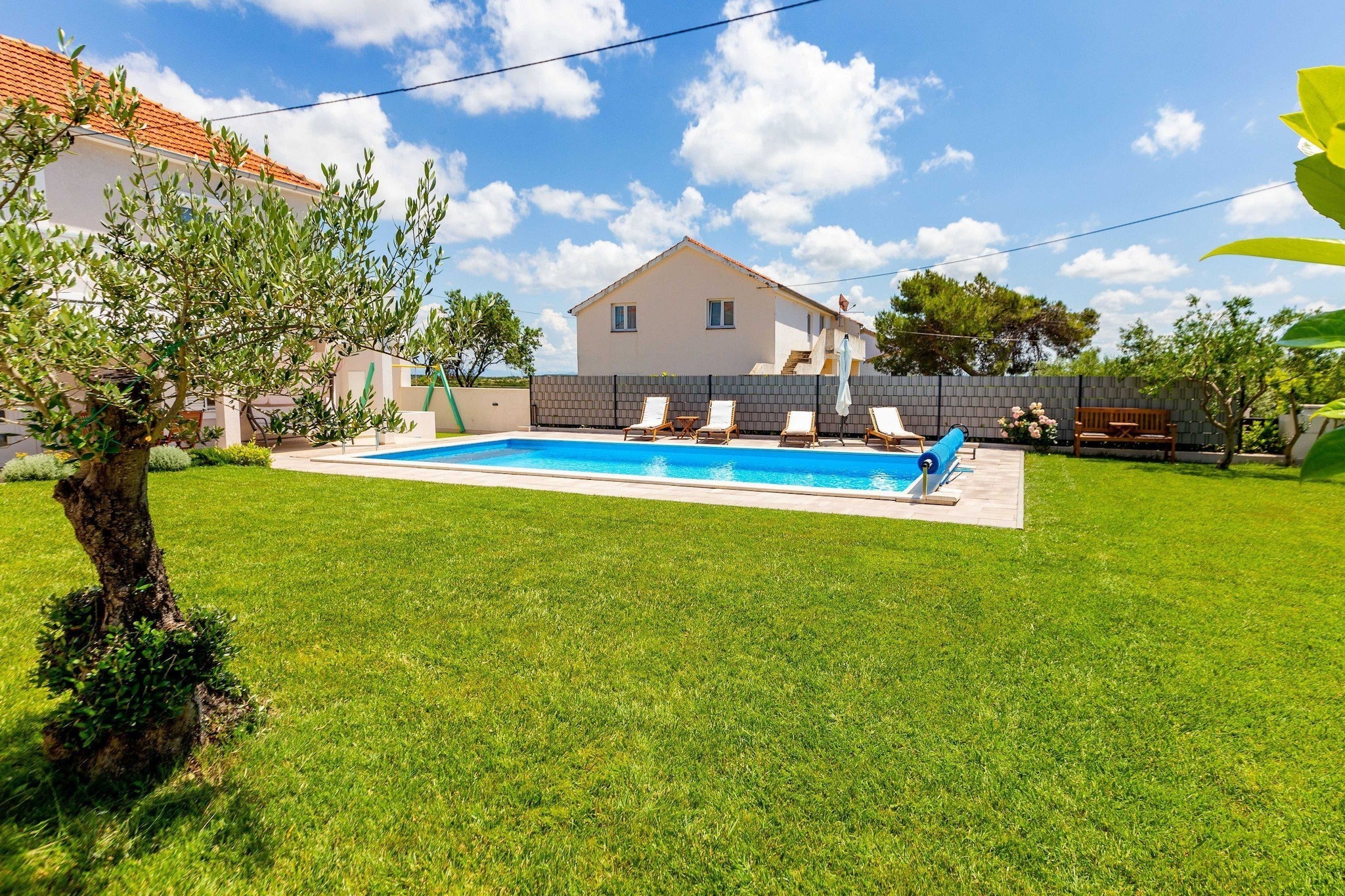 Serene Escape near Zadar with Private Pool & Charming Outdoor Oasis - Two Bedroom Holiday Home-Buitenlucht