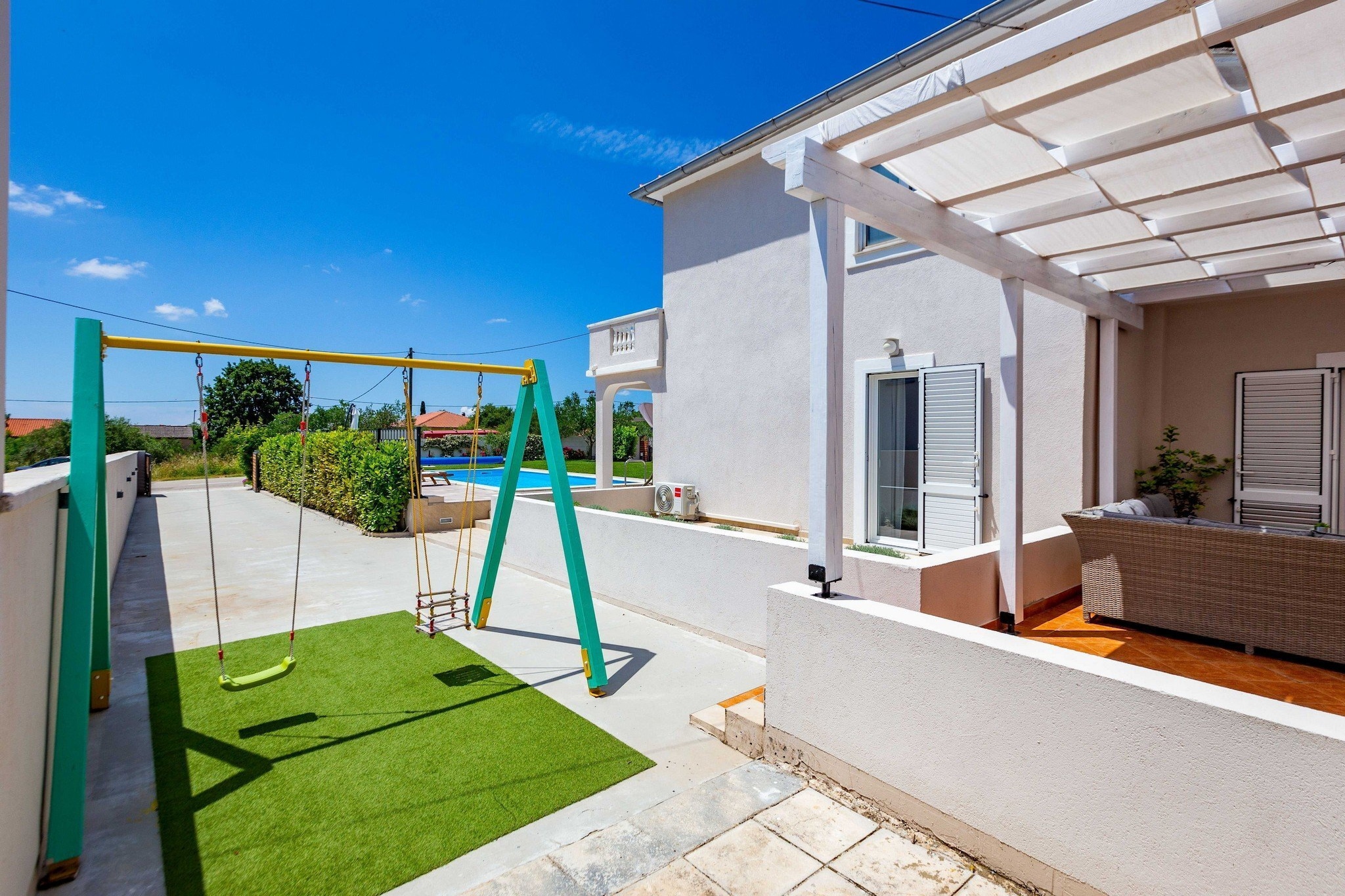 Serene Escape near Zadar with Private Pool & Charming Outdoor Oasis - Two Bedroom Holiday Home-Buitenlucht