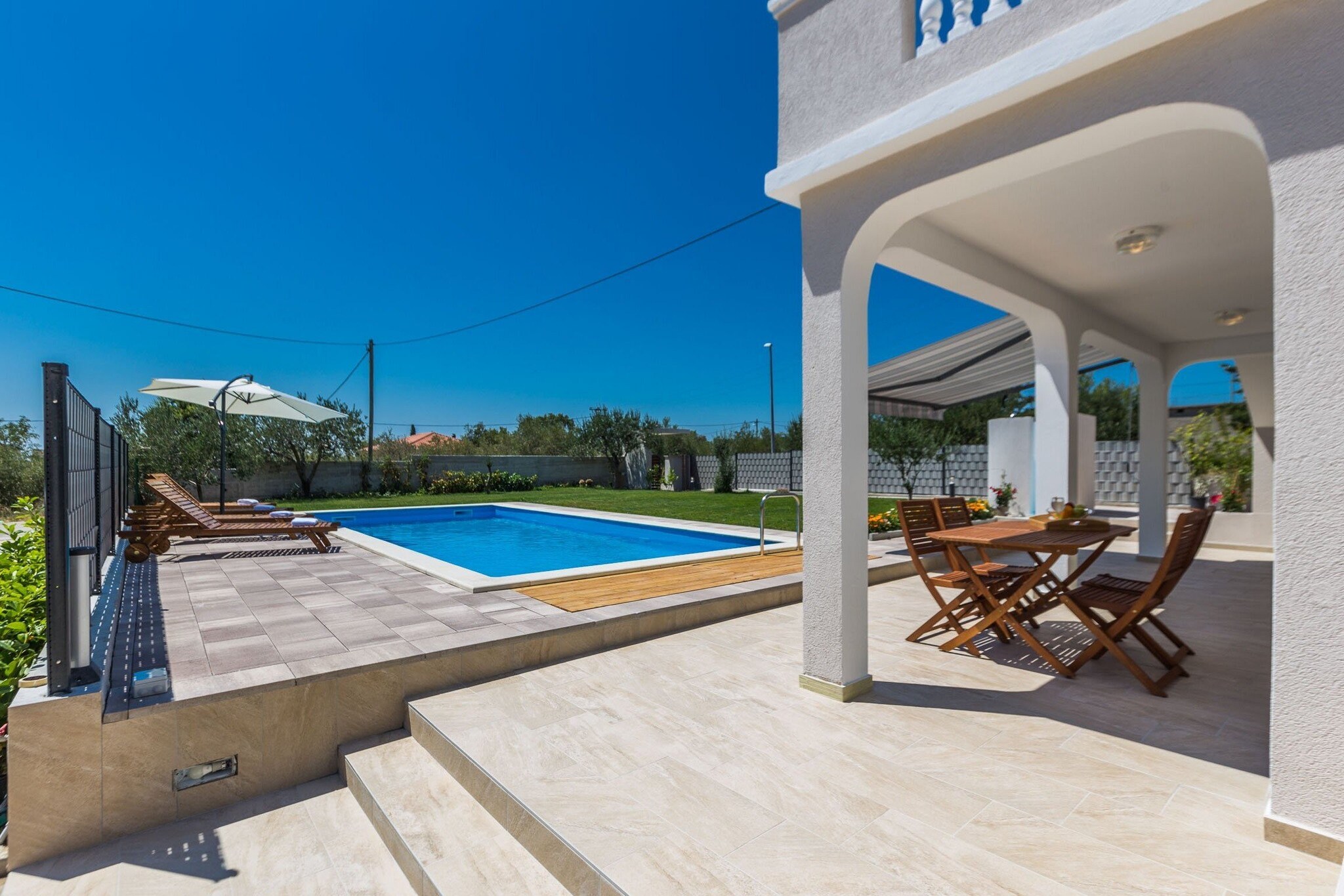 Serene Escape near Zadar with Private Pool & Charming Outdoor Oasis - Two Bedroom Holiday Home-Buitenlucht