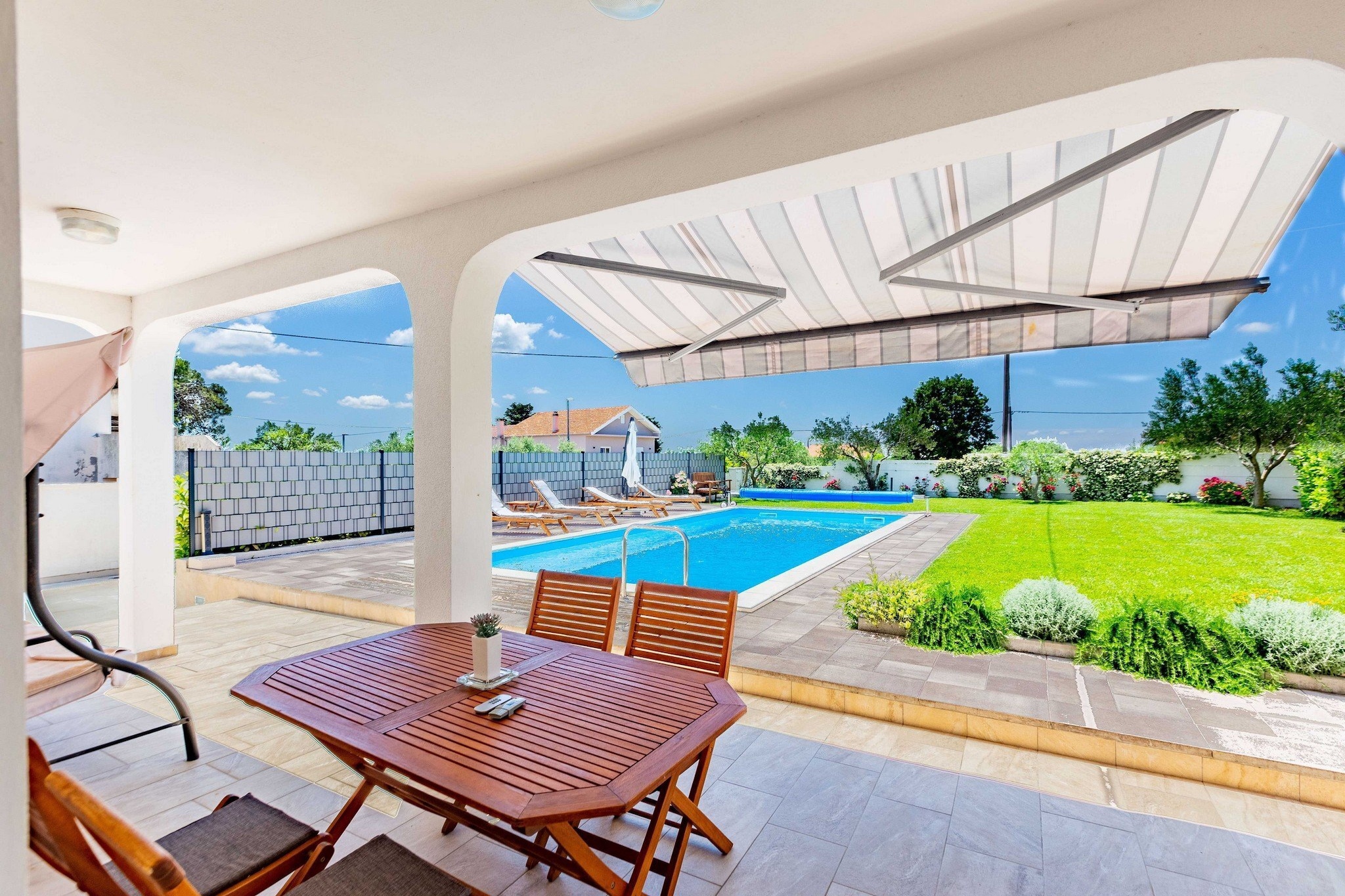 Serene Escape near Zadar with Private Pool & Charming Outdoor Oasis - Two Bedroom Holiday Home-Buitenlucht