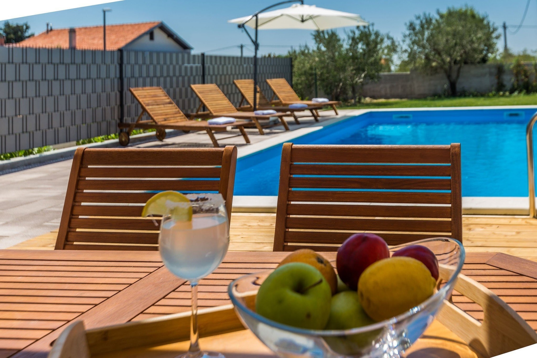 Serene Escape near Zadar with Private Pool & Charming Outdoor Oasis - Two Bedroom Holiday Home-Zwembad