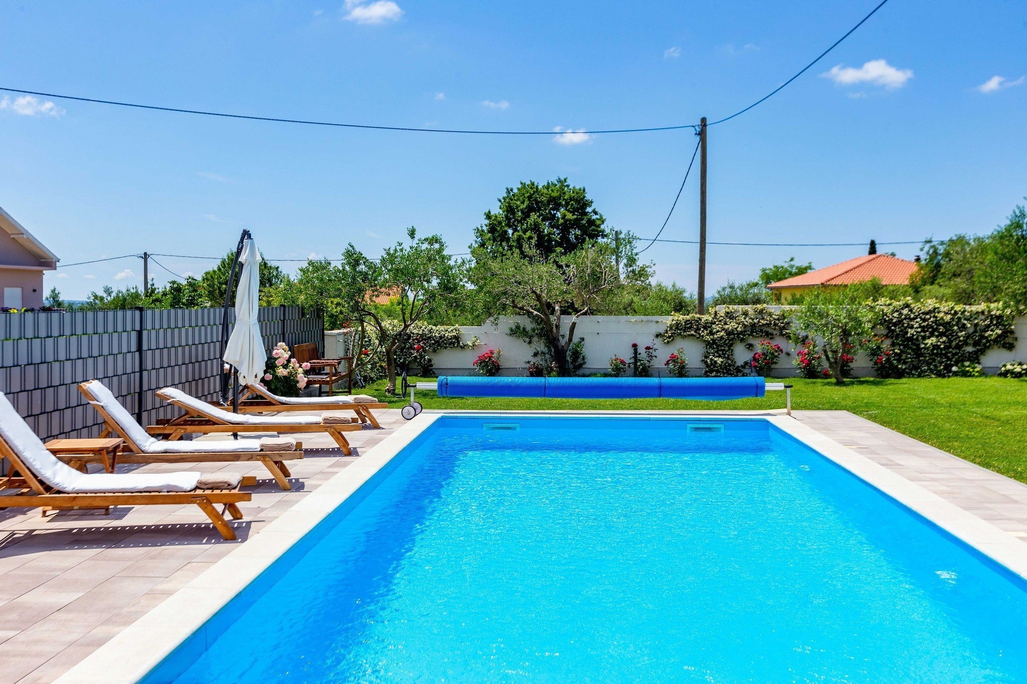 Serene Escape near Zadar with Private Pool & Charming Outdoor Oasis - Two Bedroom Holiday Home-Zwembad