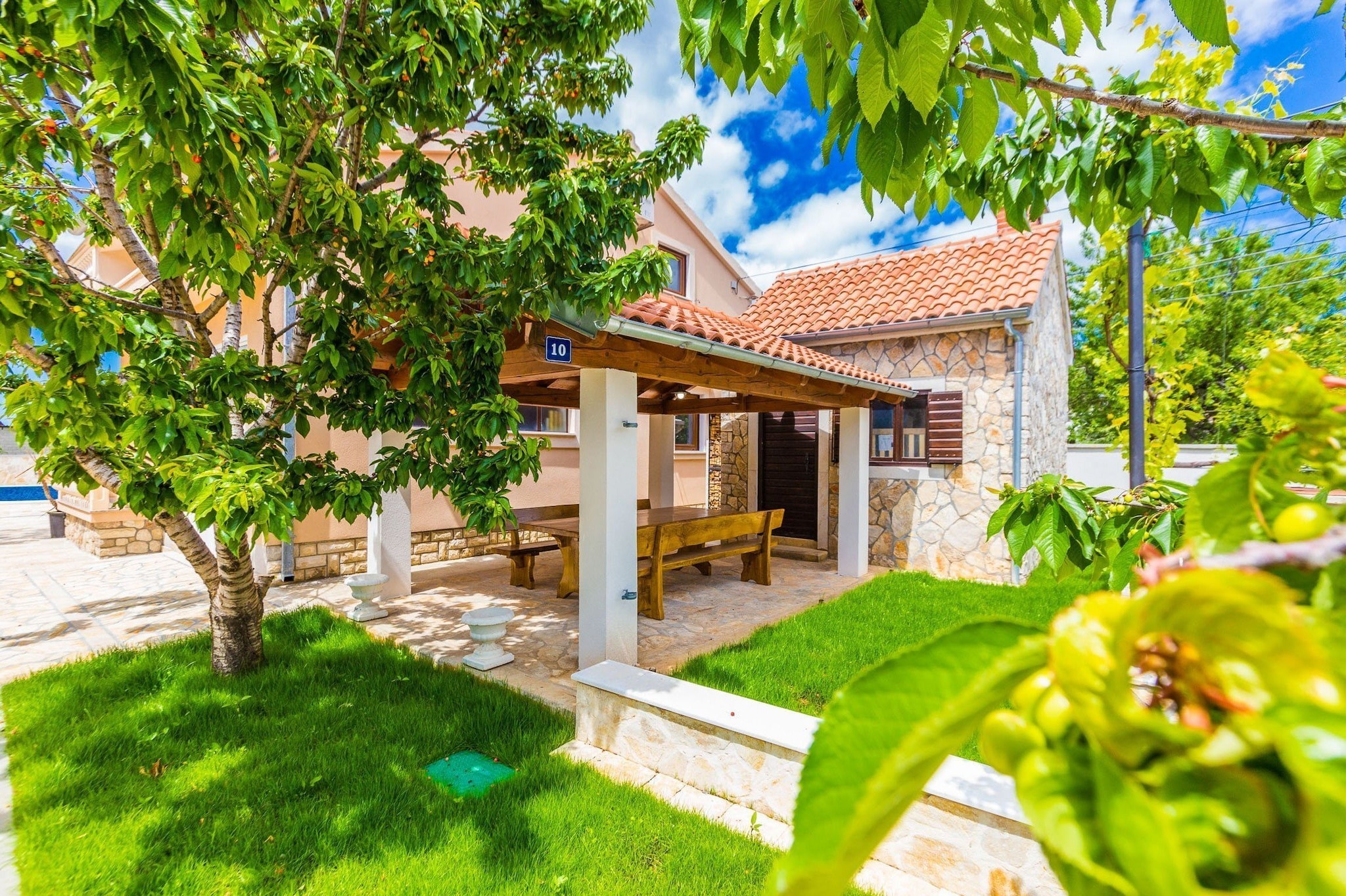 Modern Escape with Private Pool, Sauna, Game Room & BBQ, near Zadar - Four Bedroom Villa-Outdoor