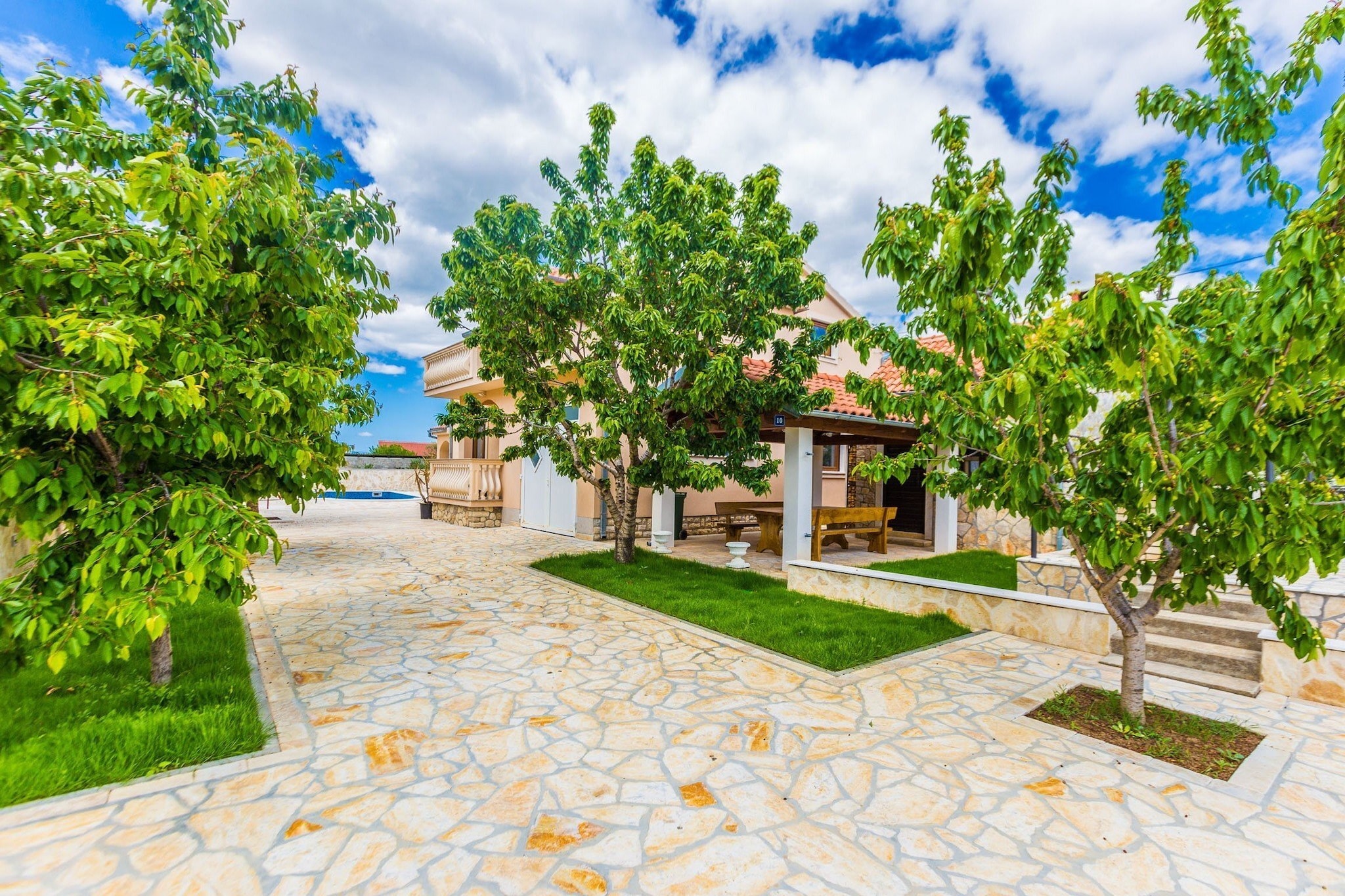Modern Escape with Private Pool, Sauna, Game Room & BBQ, near Zadar - Four Bedroom Villa-Outdoor