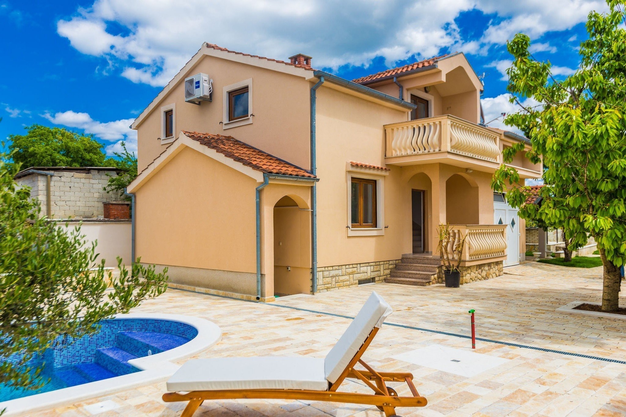 Modern Escape with Private Pool, Sauna, Game Room & BBQ, near Zadar - Four Bedroom Villa-Outdoor