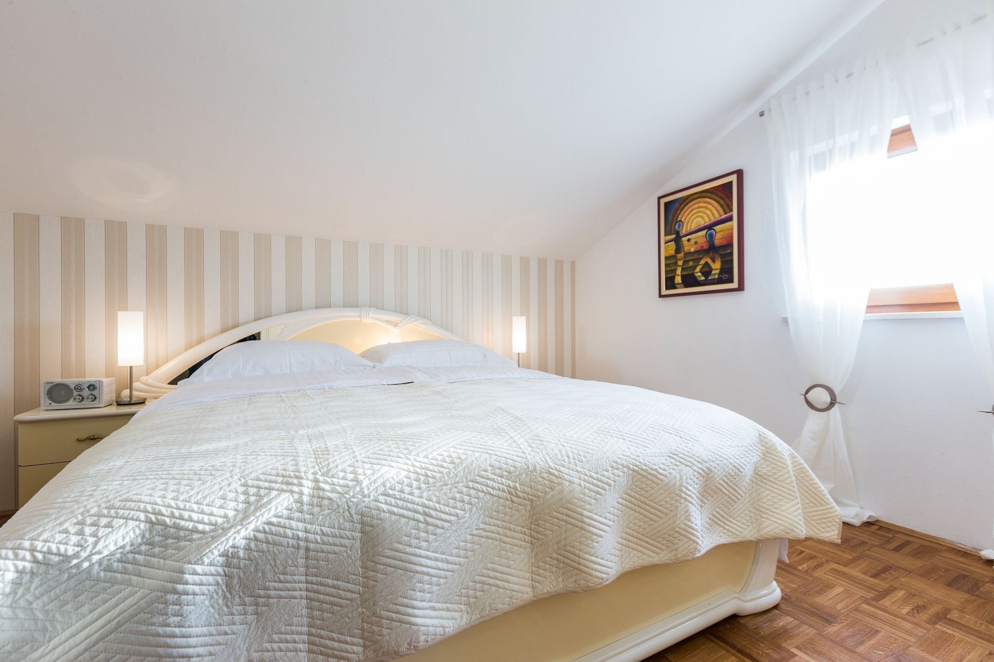 Modern Escape with Private Pool, Sauna, Game Room & BBQ, near Zadar - Four Bedroom Villa-Bedroom
