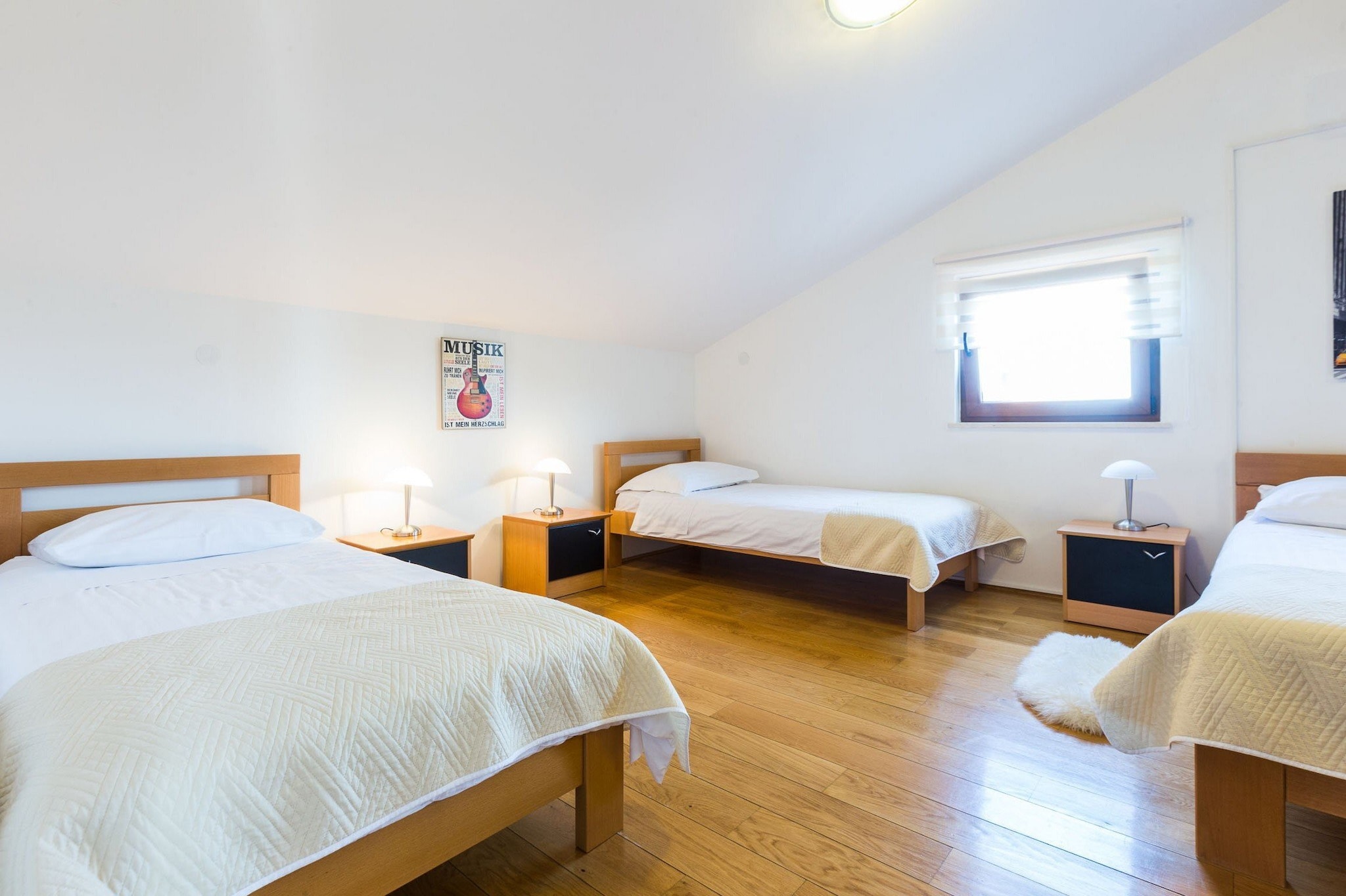 Modern Escape with Private Pool, Sauna, Game Room & BBQ, near Zadar - Four Bedroom Villa-Bedroom