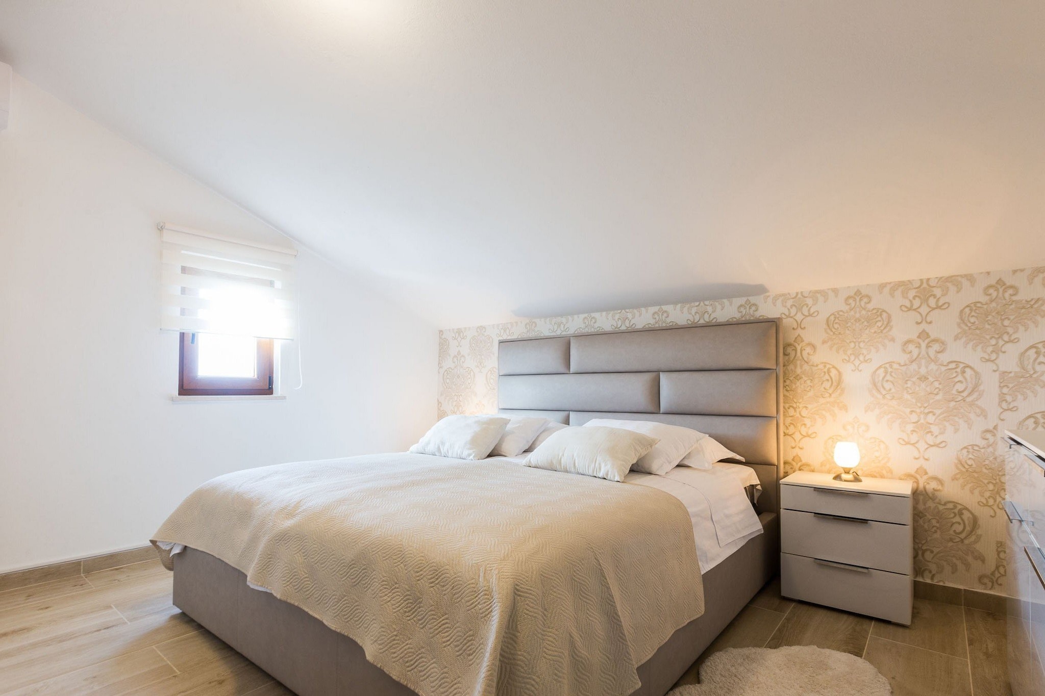 Modern Escape with Private Pool, Sauna, Game Room & BBQ, near Zadar - Four Bedroom Villa-Bedroom